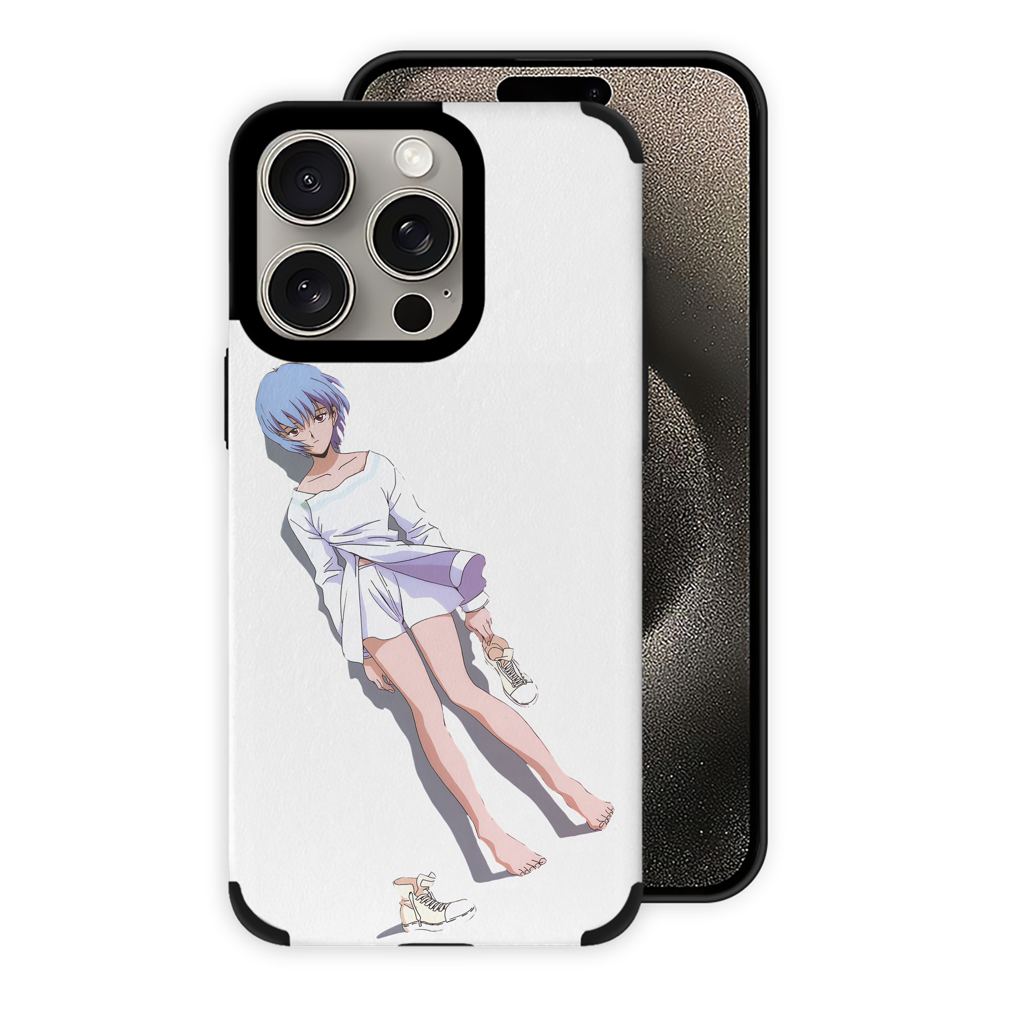 （画像用） EVA 新世紀エヴァンゲリオン 【iPhone15ProMax対応】 PUレザー スマホケース 耐衝撃＆黄変防止