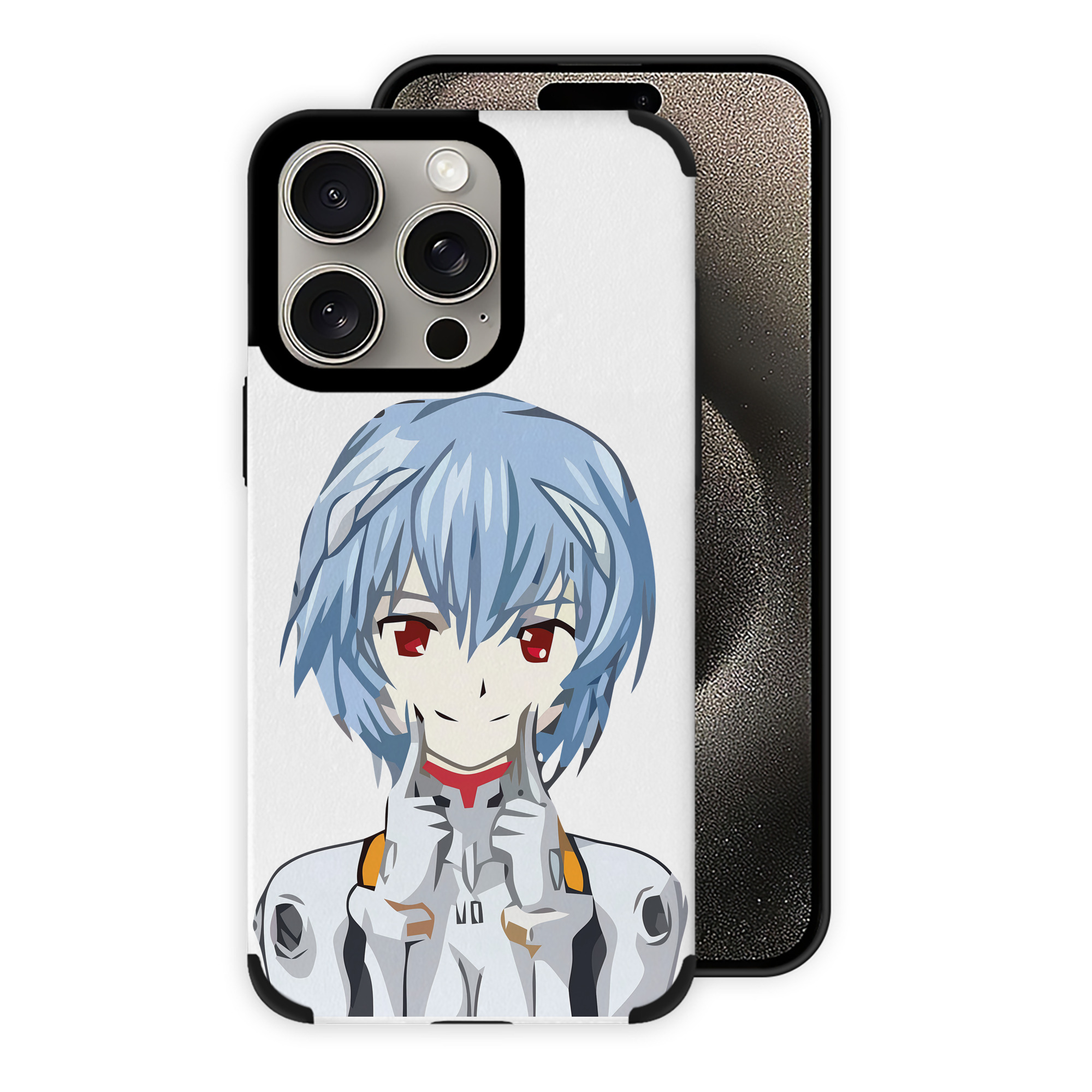 （画像用） EVA 新世紀エヴァンゲリオン 【iPhone15ProMax対応】 PUレザー スマホケース 耐衝撃＆黄変防止
