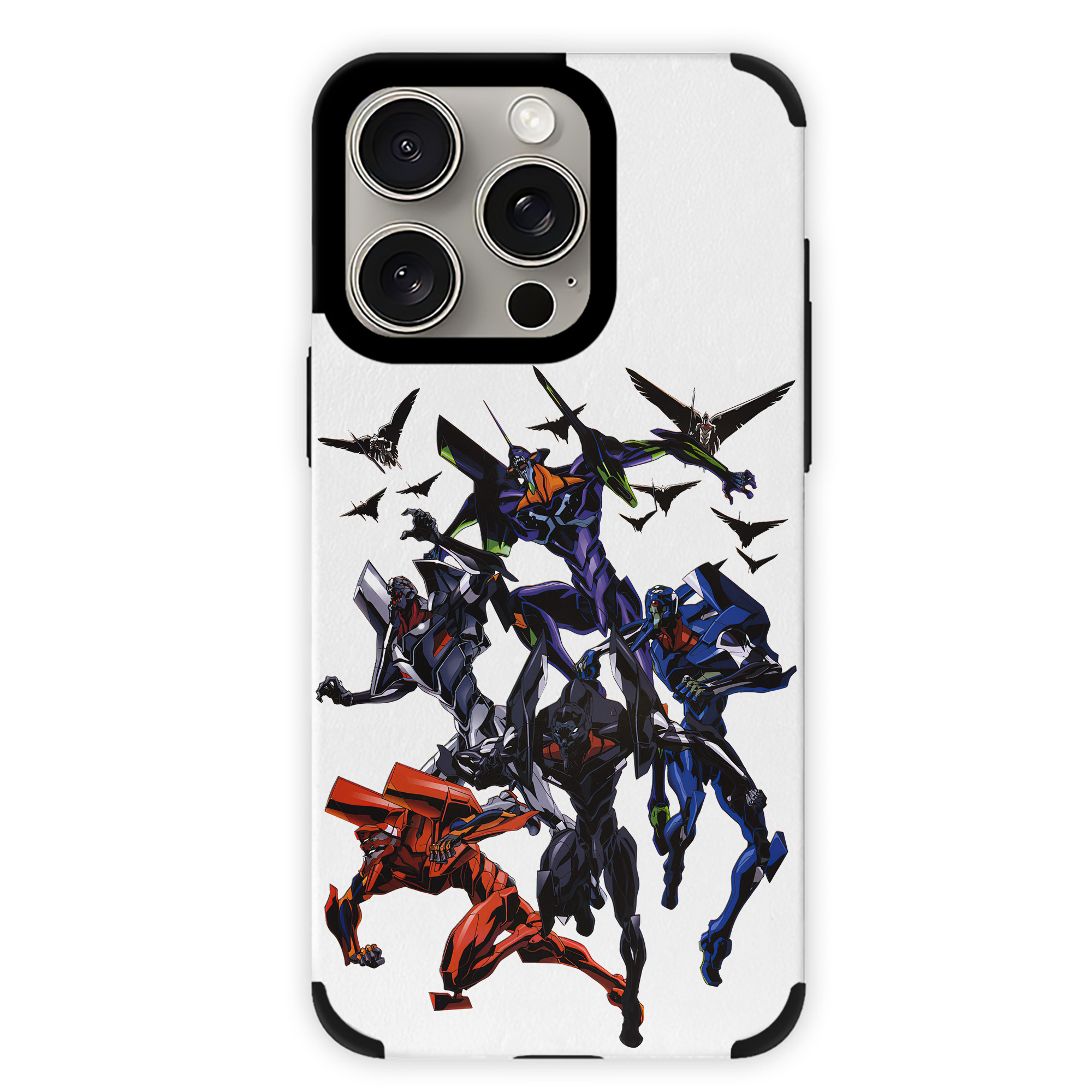 （画像用） EVA 新世紀エヴァンゲリオン 【iPhone15ProMax対応】 PUレザー スマホケース 耐衝撃＆黄変防止