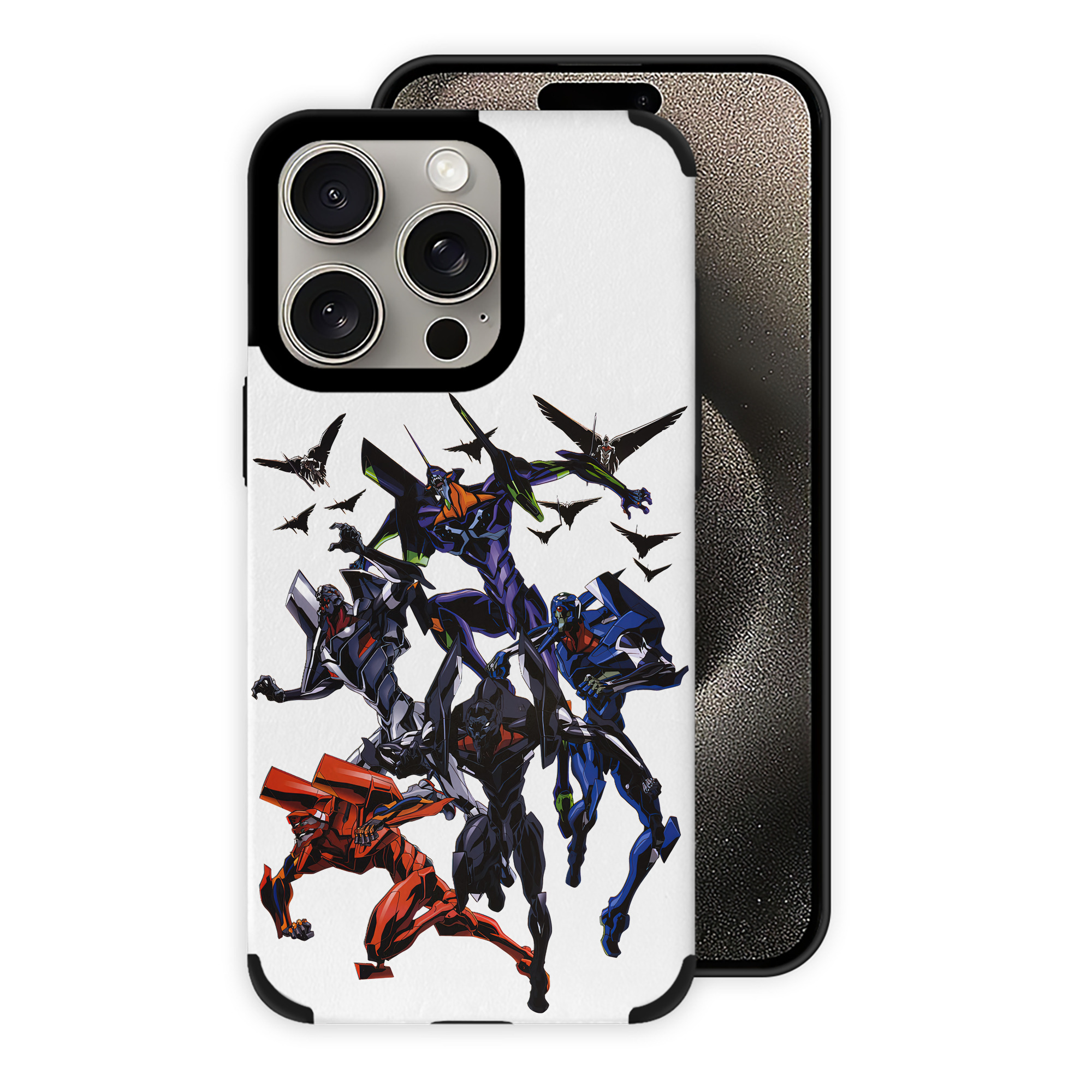 （画像用） EVA 新世紀エヴァンゲリオン 【iPhone15ProMax対応】 PUレザー スマホケース 耐衝撃＆黄変防止