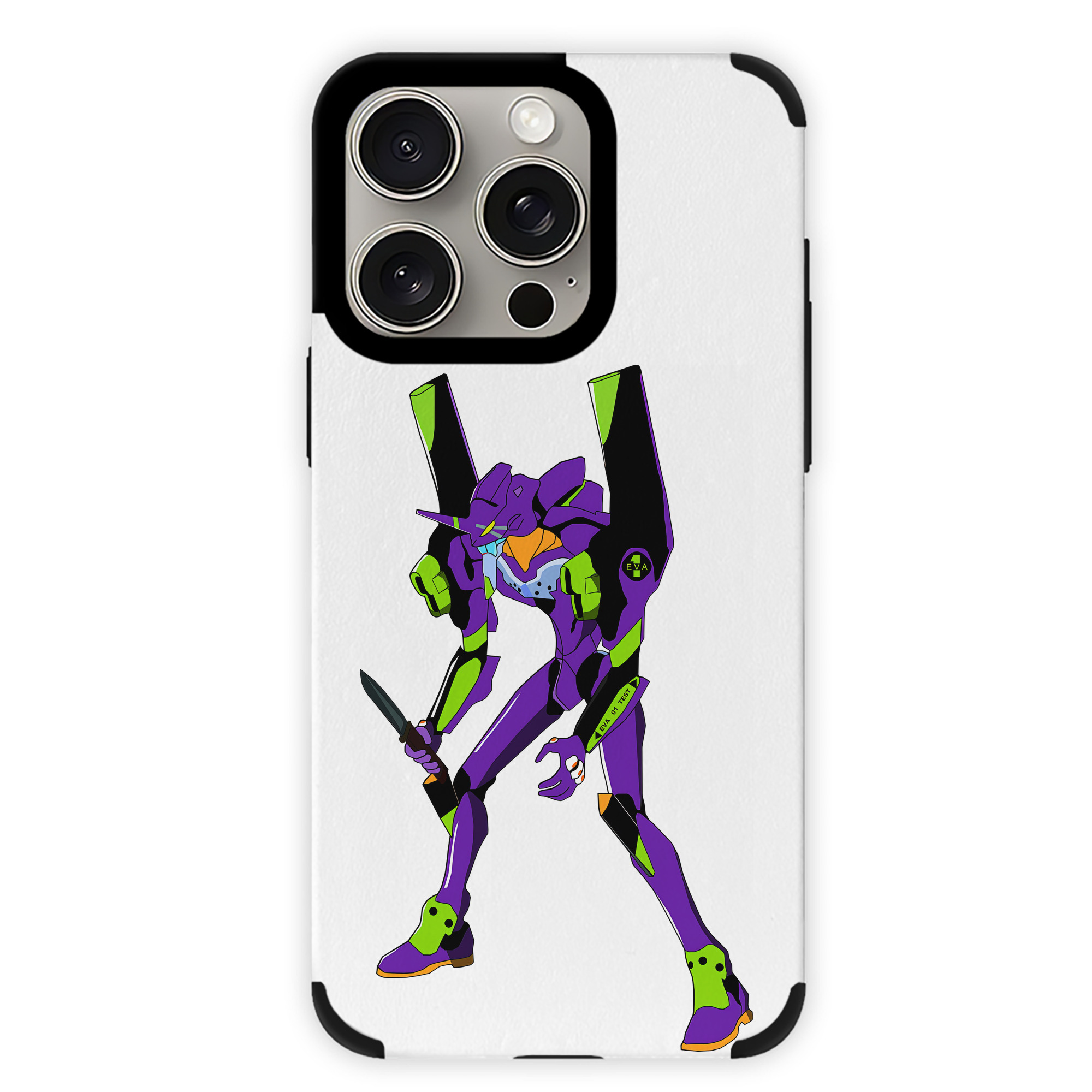 （画像用） EVA 新世紀エヴァンゲリオン 【iPhone15ProMax対応】 PUレザー スマホケース 耐衝撃＆黄変防止