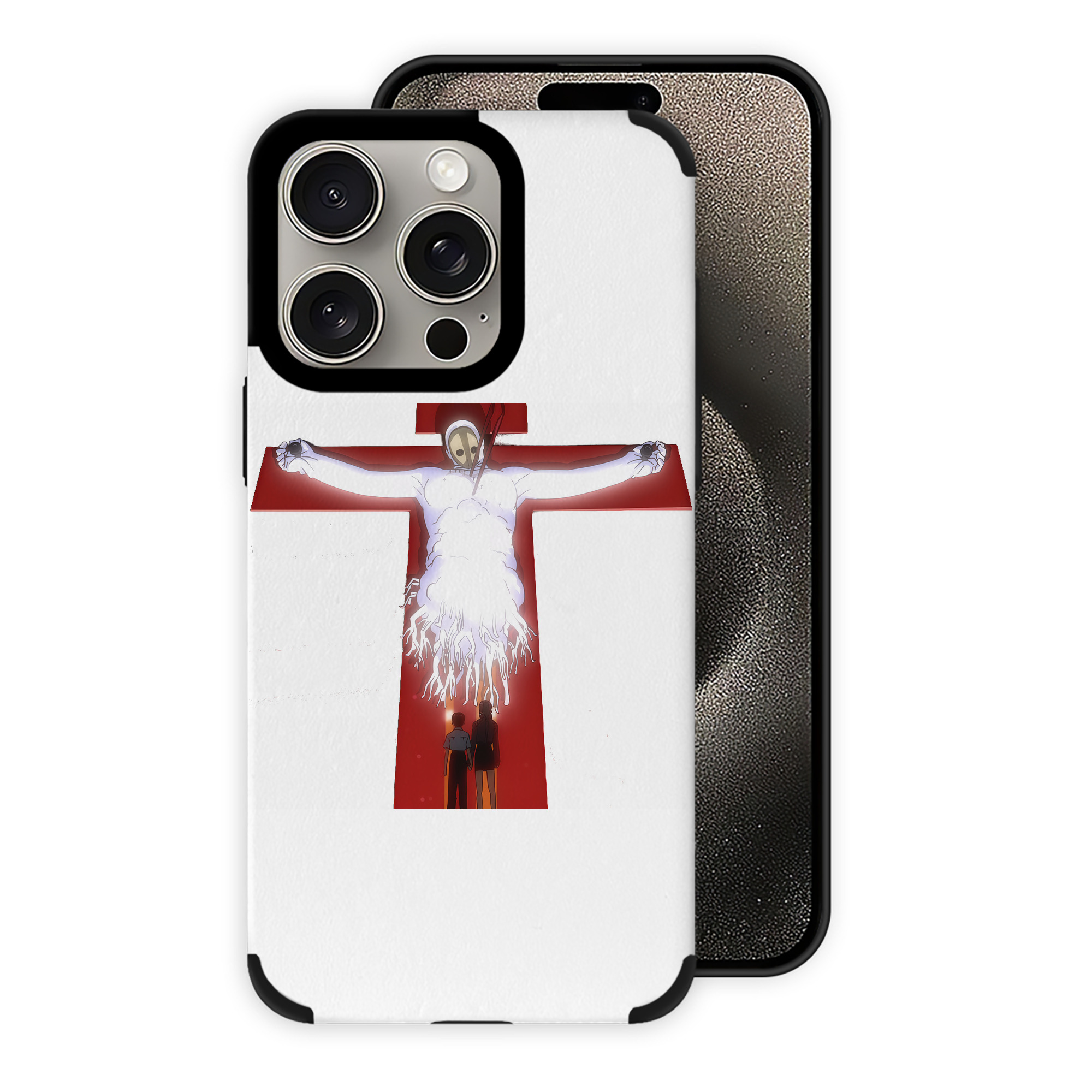 （画像用） EVA 新世紀エヴァンゲリオン 【iPhone15ProMax対応】 PUレザー スマホケース 耐衝撃＆黄変防止