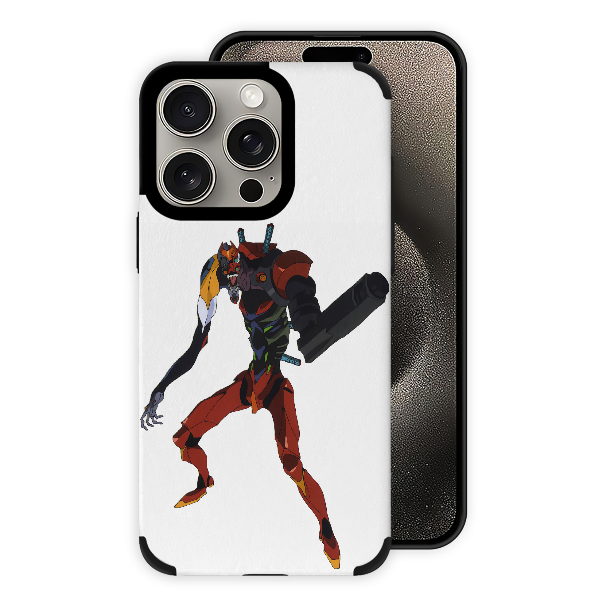 （画像用） EVA 新世紀エヴァンゲリオン 【iPhone15ProMax対応】 PUレザー スマホケース 耐衝撃＆黄変防止