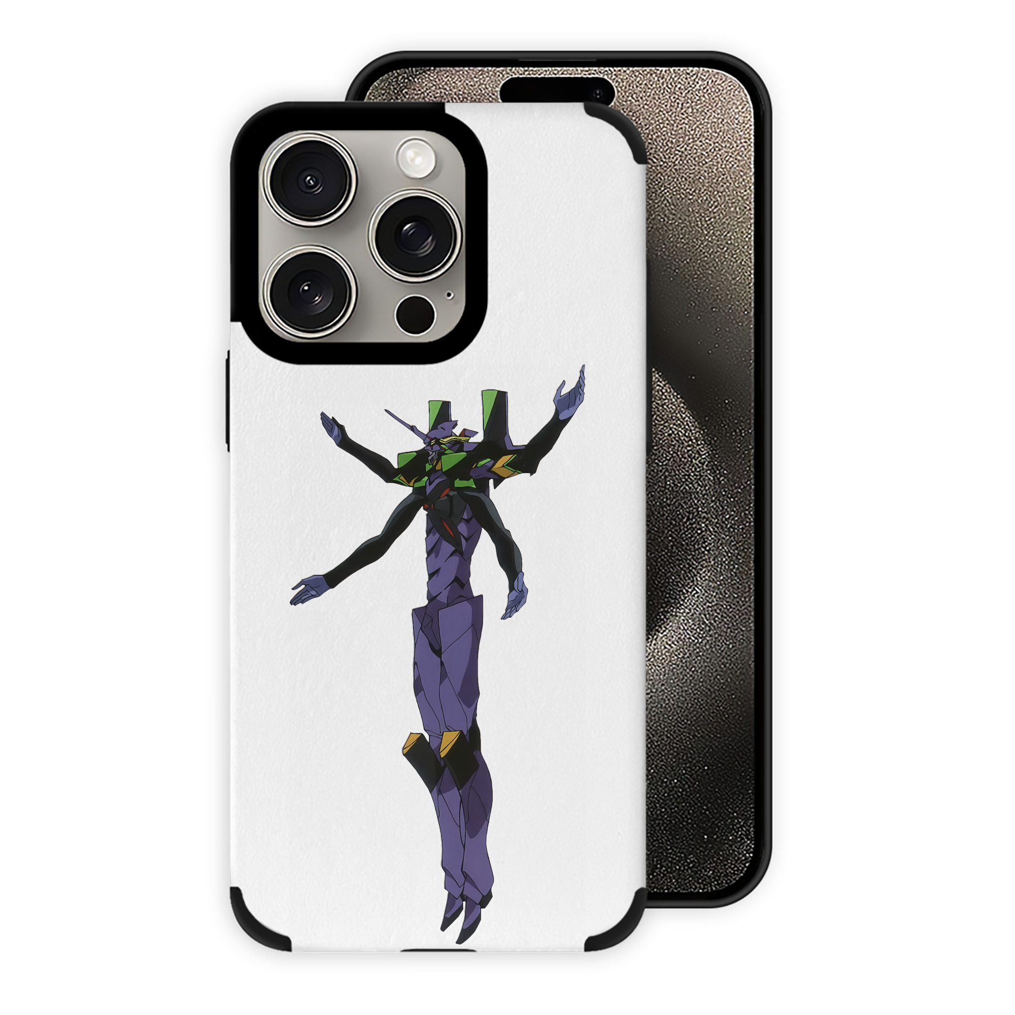 （画像用） EVA 新世紀エヴァンゲリオン 【iPhone15ProMax対応】 PUレザー スマホケース 耐衝撃＆黄変防止