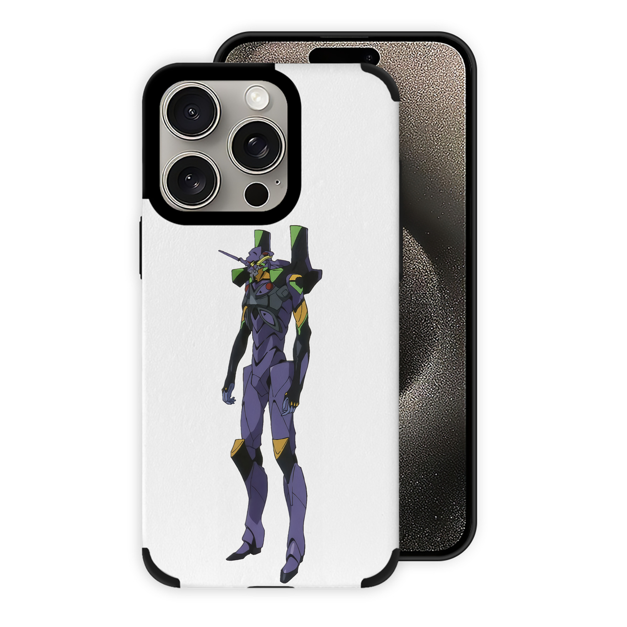 （画像用） EVA 新世紀エヴァンゲリオン 【iPhone15ProMax対応】 PUレザー スマホケース 耐衝撃＆黄変防止