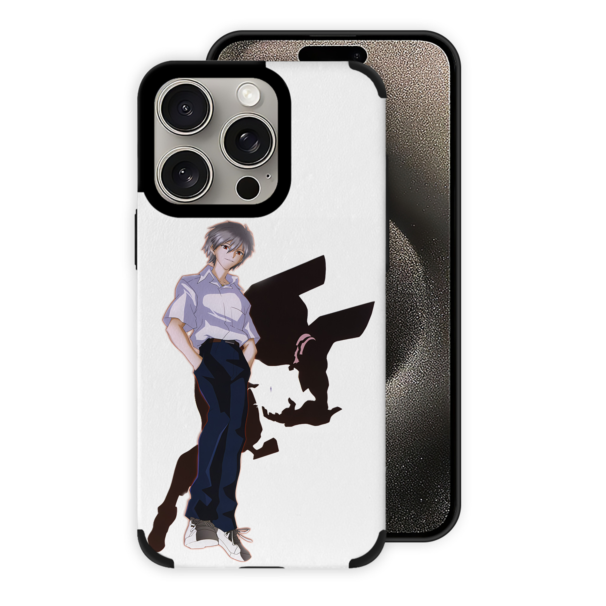 （画像用） EVA 新世紀エヴァンゲリオン 【iPhone15ProMax対応】 PUレザー スマホケース 耐衝撃＆黄変防止