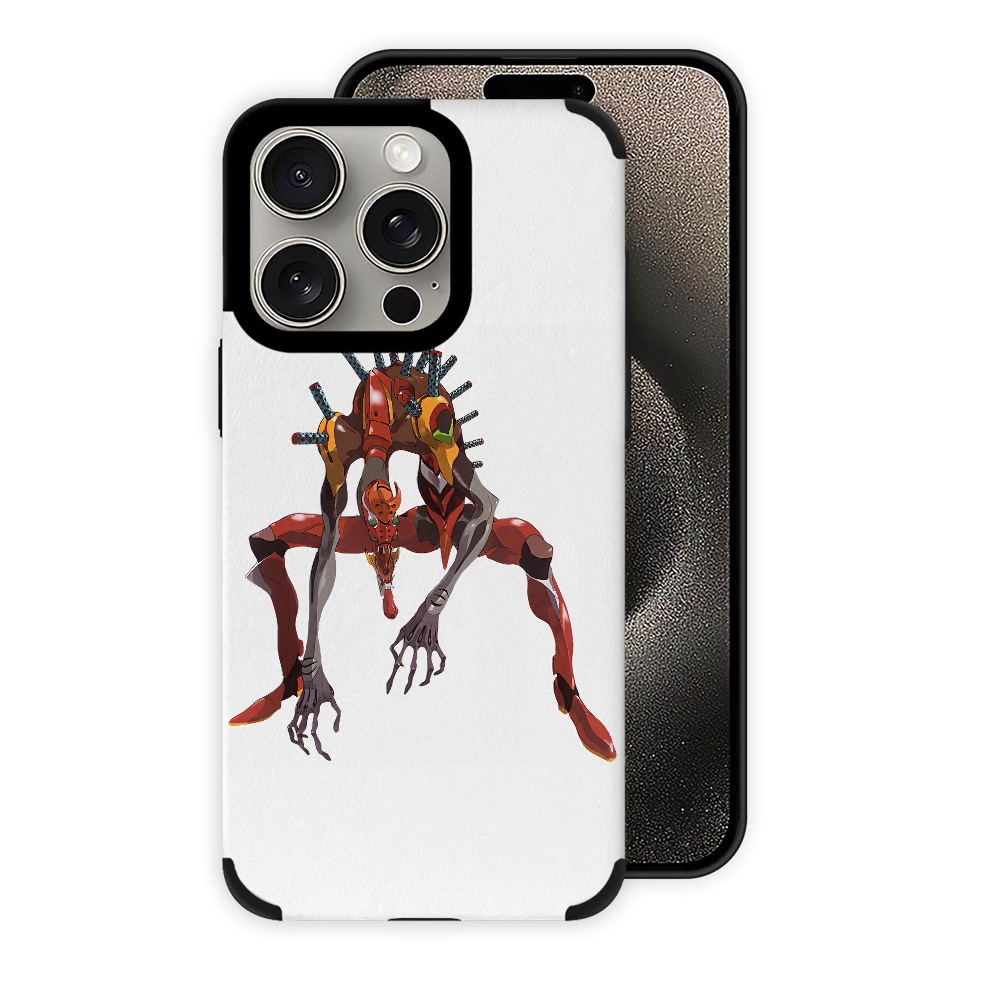 （画像用） EVA 新世紀エヴァンゲリオン 【iPhone15ProMax対応】 PUレザー スマホケース 耐衝撃＆黄変防止
