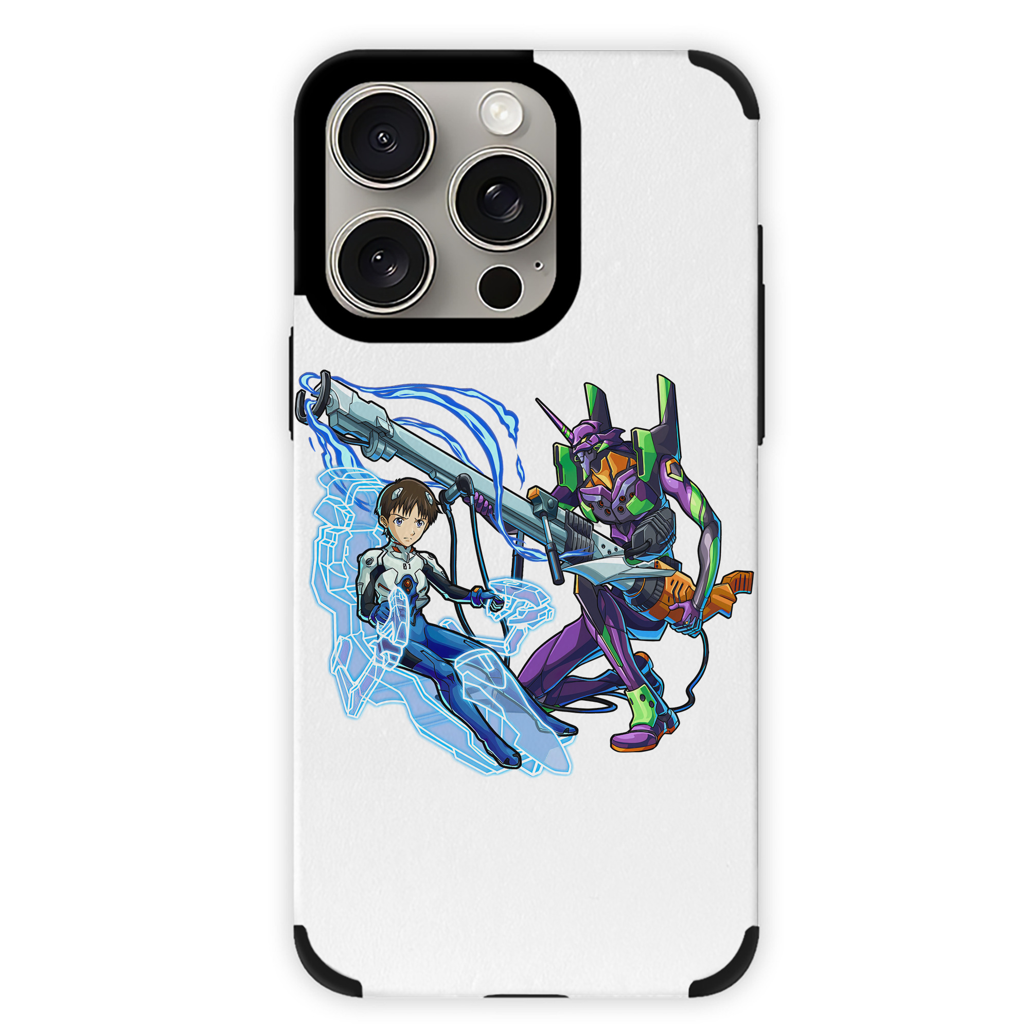 （画像用） EVA 新世紀エヴァンゲリオン 【iPhone15ProMax対応】 PUレザー スマホケース 耐衝撃＆黄変防止