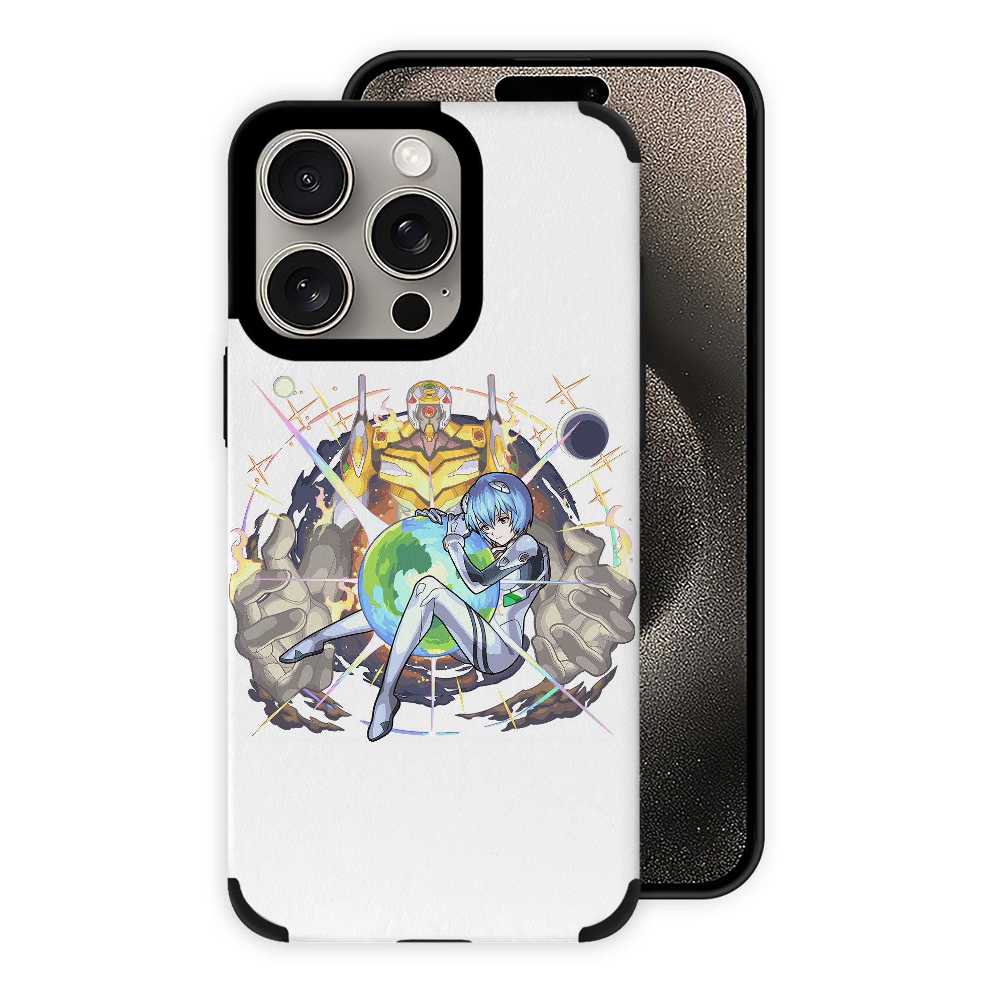 （画像用） EVA 新世紀エヴァンゲリオン 【iPhone15ProMax対応】 PUレザー スマホケース 耐衝撃＆黄変防止