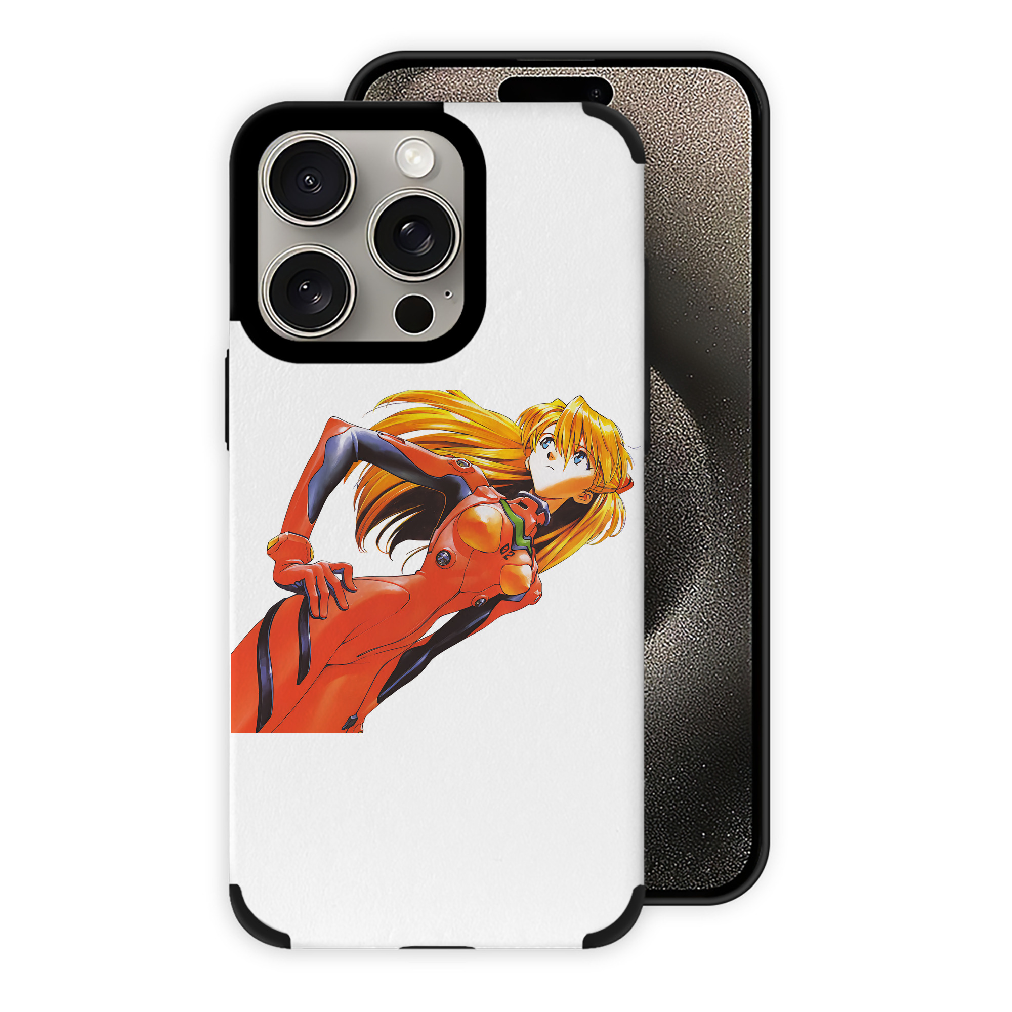 （画像用） EVA 新世紀エヴァンゲリオン 【iPhone15ProMax対応】 PUレザー スマホケース 耐衝撃＆黄変防止