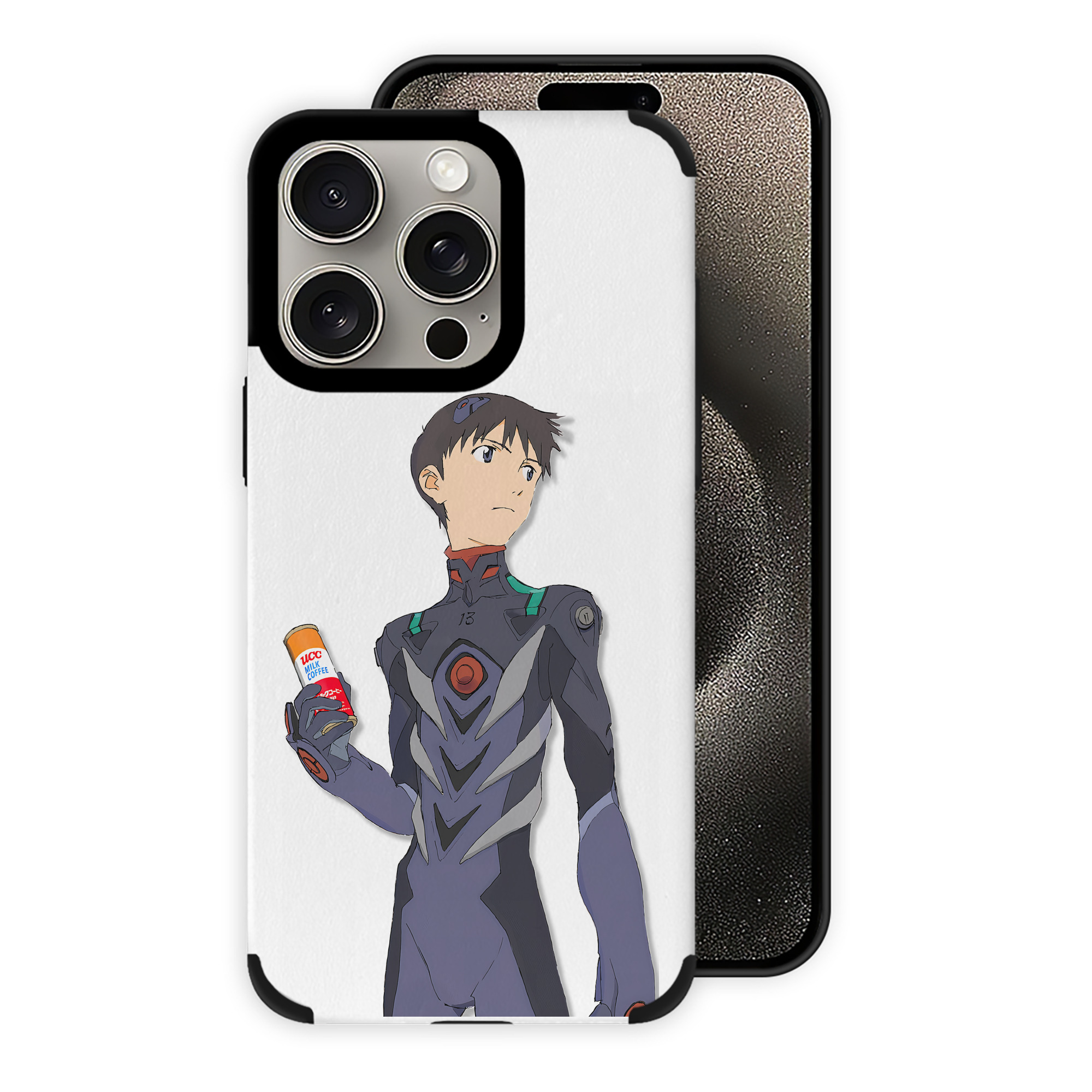 （画像用） EVA 新世紀エヴァンゲリオン 【iPhone15ProMax対応】 PUレザー スマホケース 耐衝撃＆黄変防止