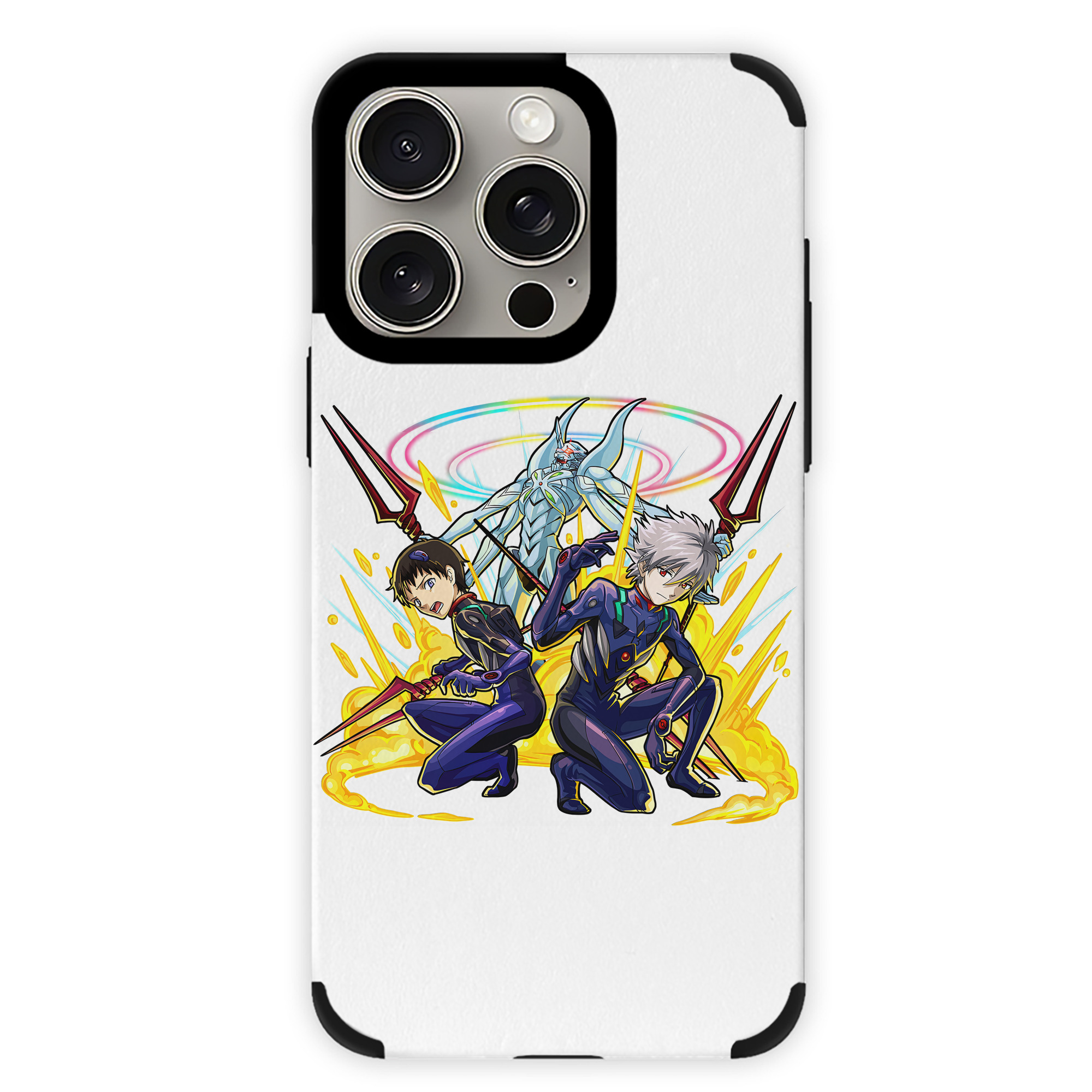 （画像用） EVA 新世紀エヴァンゲリオン 【iPhone15ProMax対応】 PUレザー スマホケース 耐衝撃＆黄変防止