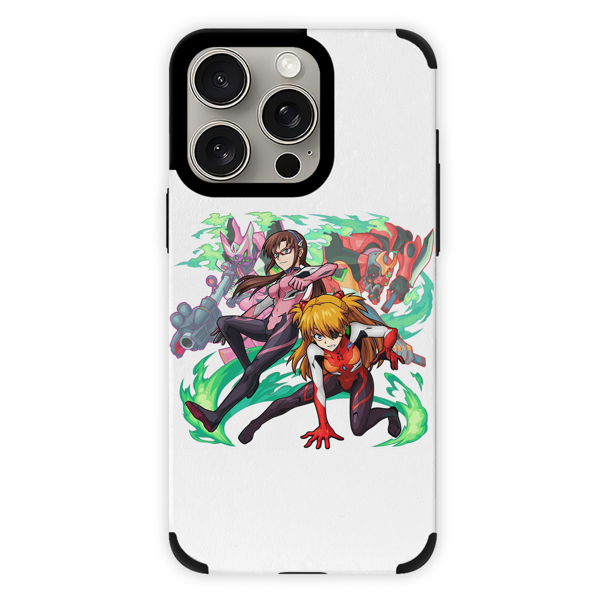 （画像用） EVA 新世紀エヴァンゲリオン 【iPhone15ProMax対応】 PUレザー スマホケース 耐衝撃＆黄変防止