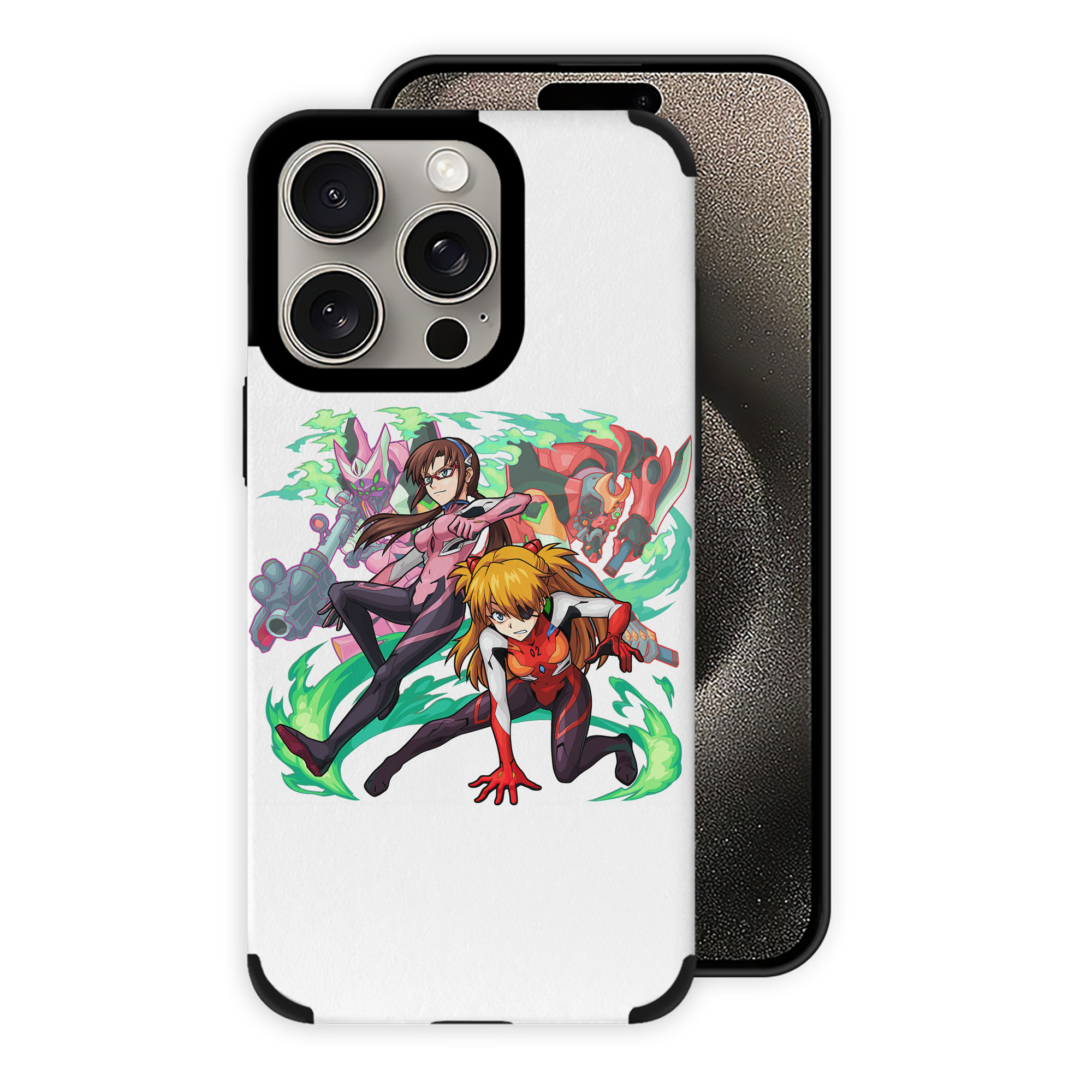 （画像用） EVA 新世紀エヴァンゲリオン 【iPhone15ProMax対応】 PUレザー スマホケース 耐衝撃＆黄変防止