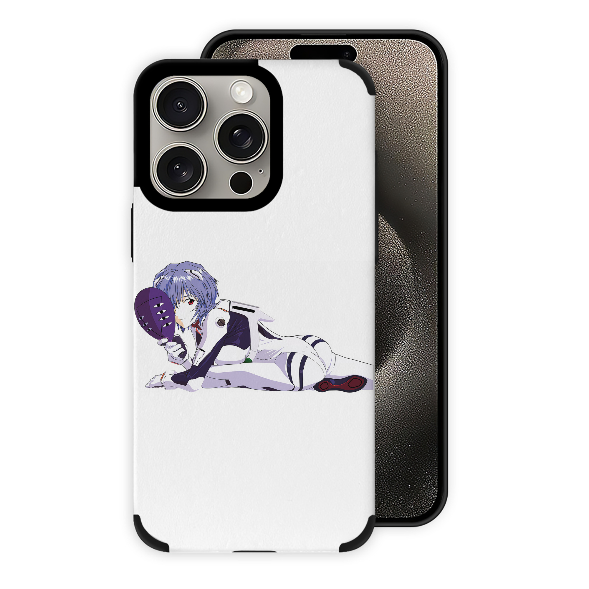 （画像用） EVA 新世紀エヴァンゲリオン 【iPhone15ProMax対応】 PUレザー スマホケース 耐衝撃＆黄変防止