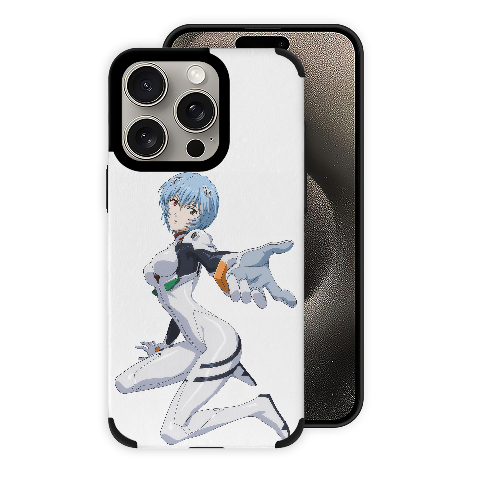 （画像用） EVA 新世紀エヴァンゲリオン 【iPhone15ProMax対応】 PUレザー スマホケース 耐衝撃＆黄変防止