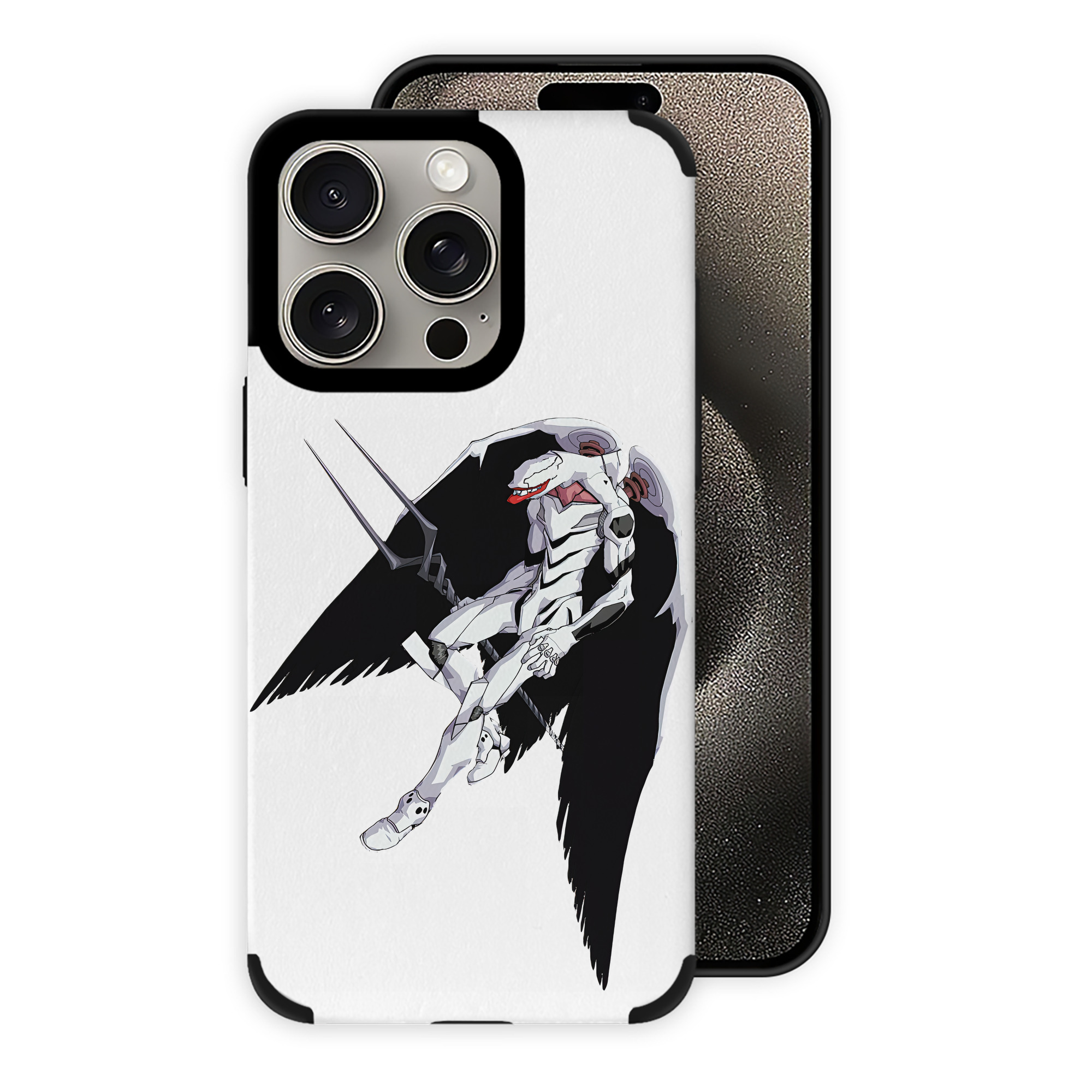 （画像用） EVA 新世紀エヴァンゲリオン 【iPhone15ProMax対応】 PUレザー スマホケース 耐衝撃＆黄変防止
