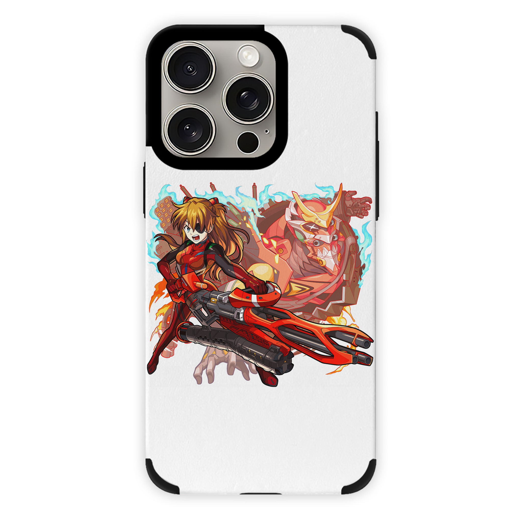 （画像用） EVA 新世紀エヴァンゲリオン 【iPhone15ProMax対応】 PUレザー スマホケース 耐衝撃＆黄変防止