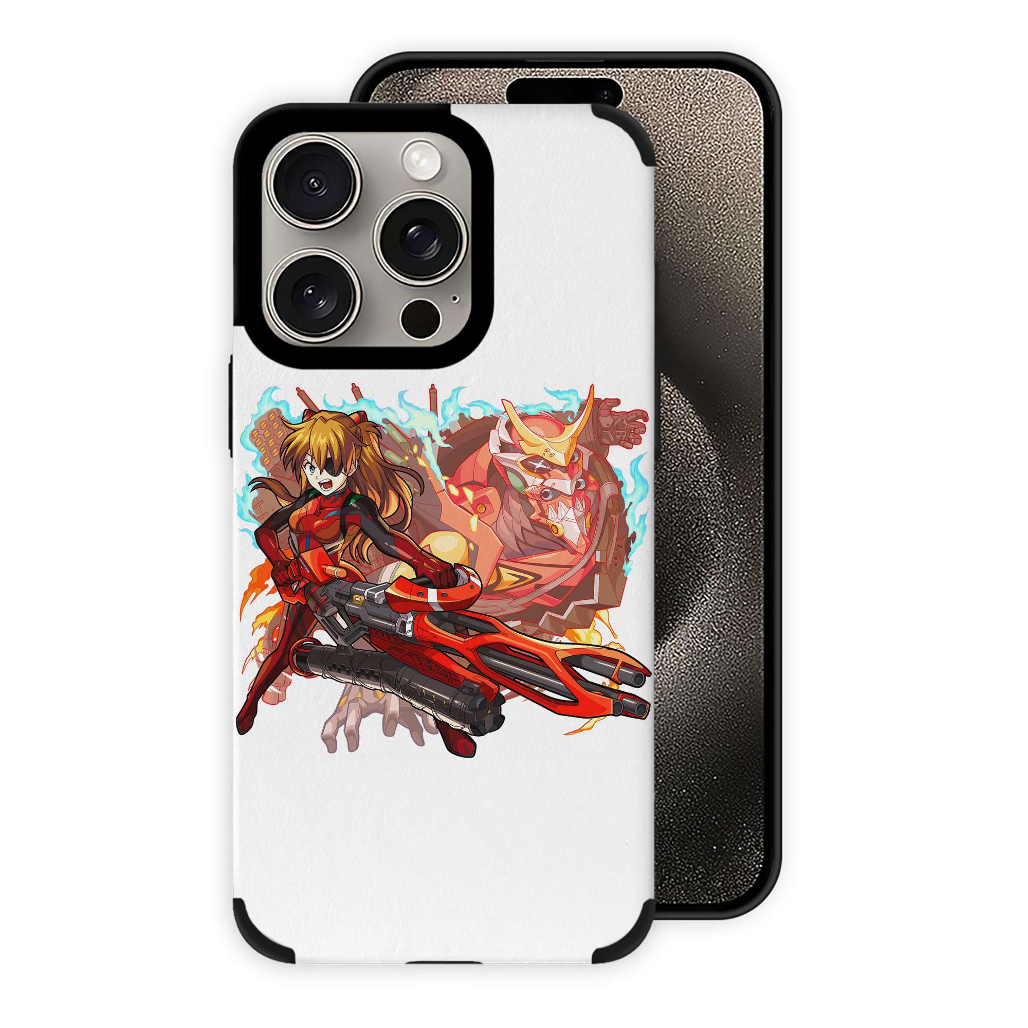 （画像用） EVA 新世紀エヴァンゲリオン 【iPhone15ProMax対応】 PUレザー スマホケース 耐衝撃＆黄変防止