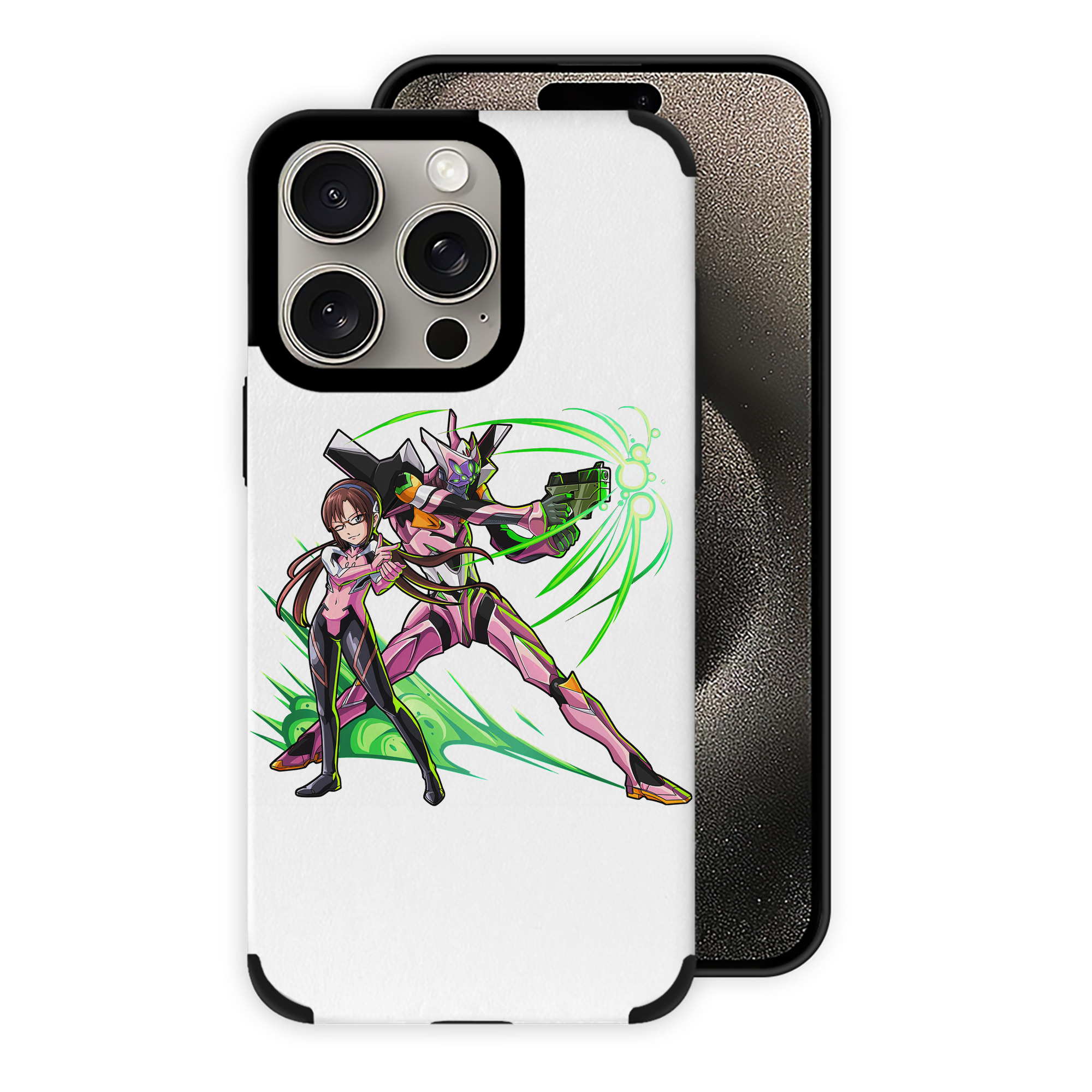 （画像用） EVA 新世紀エヴァンゲリオン 【iPhone15ProMax対応】 PUレザー スマホケース 耐衝撃＆黄変防止