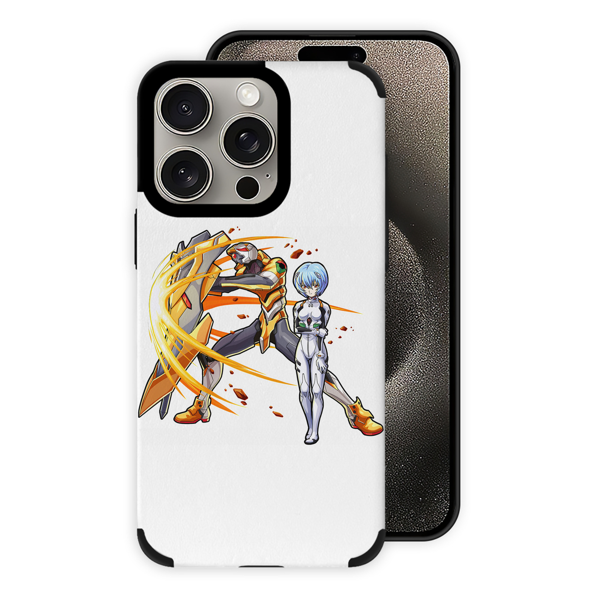 （画像用） EVA 新世紀エヴァンゲリオン 【iPhone15ProMax対応】 PUレザー スマホケース 耐衝撃＆黄変防止