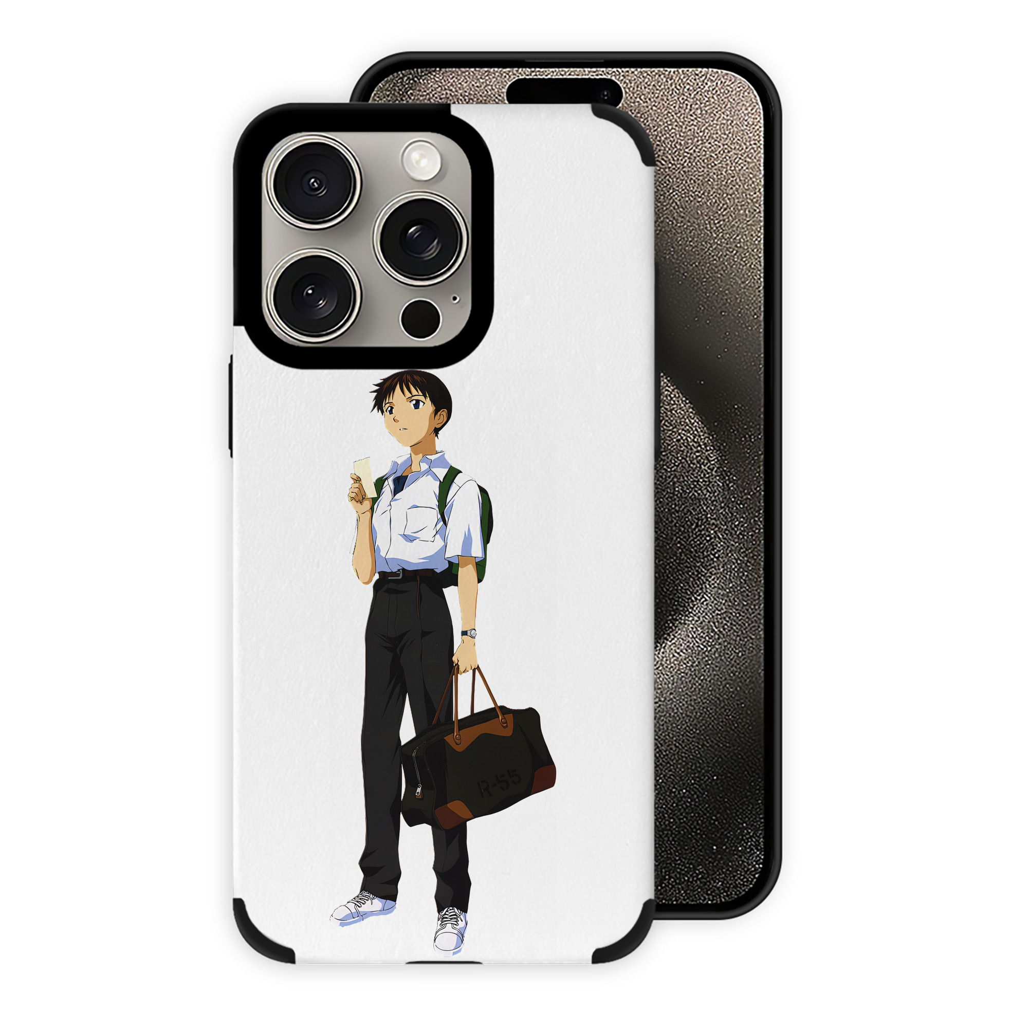（画像用） EVA 新世紀エヴァンゲリオン 【iPhone15ProMax対応】 PUレザー スマホケース 耐衝撃＆黄変防止