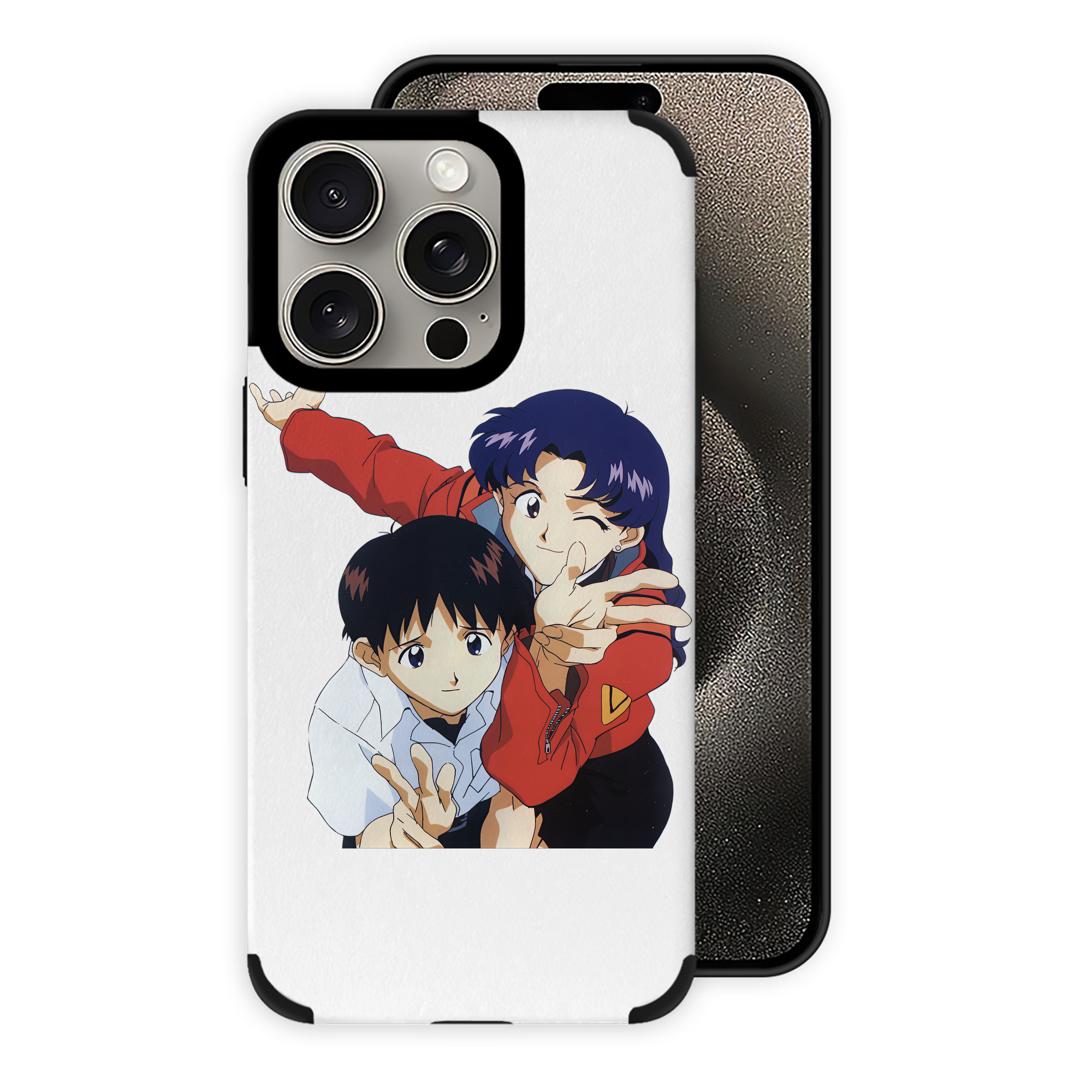 （画像用） EVA 新世紀エヴァンゲリオン 【iPhone15ProMax対応】 PUレザー スマホケース 耐衝撃＆黄変防止
