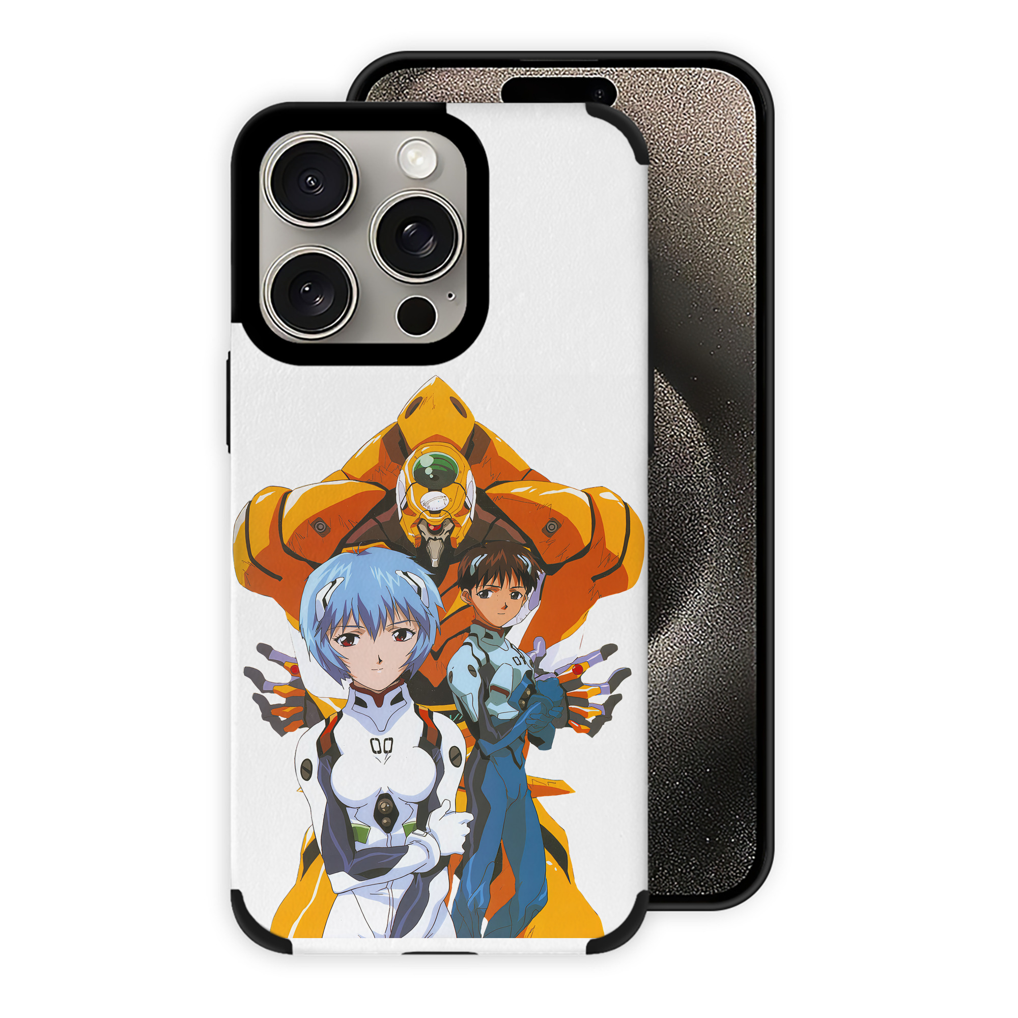 （画像用） EVA 新世紀エヴァンゲリオン 【iPhone15ProMax対応】 PUレザー スマホケース 耐衝撃＆黄変防止
