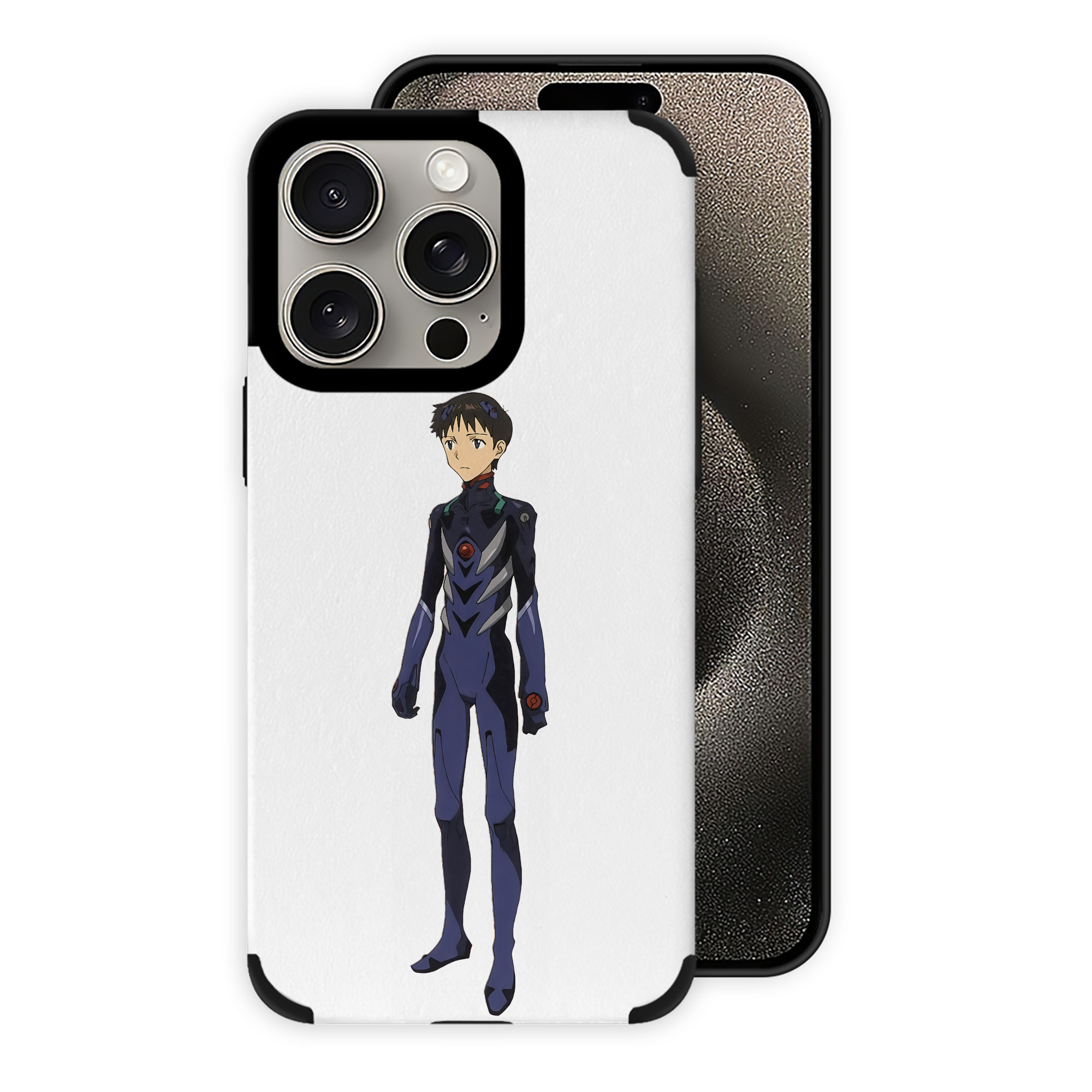 （画像用） EVA 新世紀エヴァンゲリオン 【iPhone15ProMax対応】 PUレザー スマホケース 耐衝撃＆黄変防止
