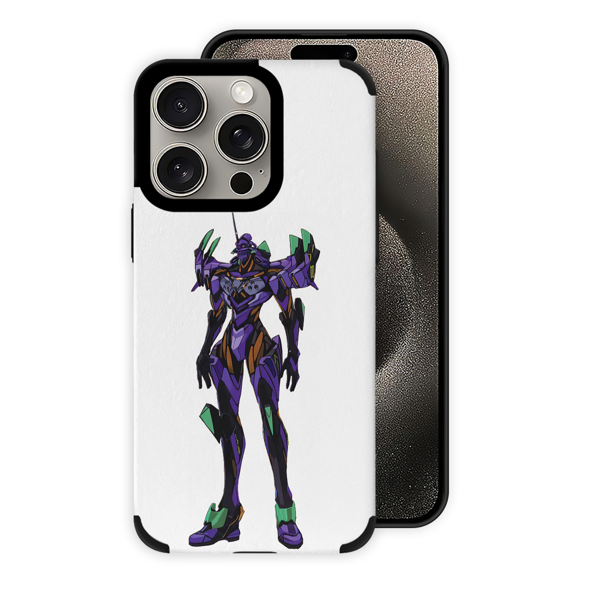 （画像用） EVA 新世紀エヴァンゲリオン 【iPhone15ProMax対応】 PUレザー スマホケース 耐衝撃＆黄変防止