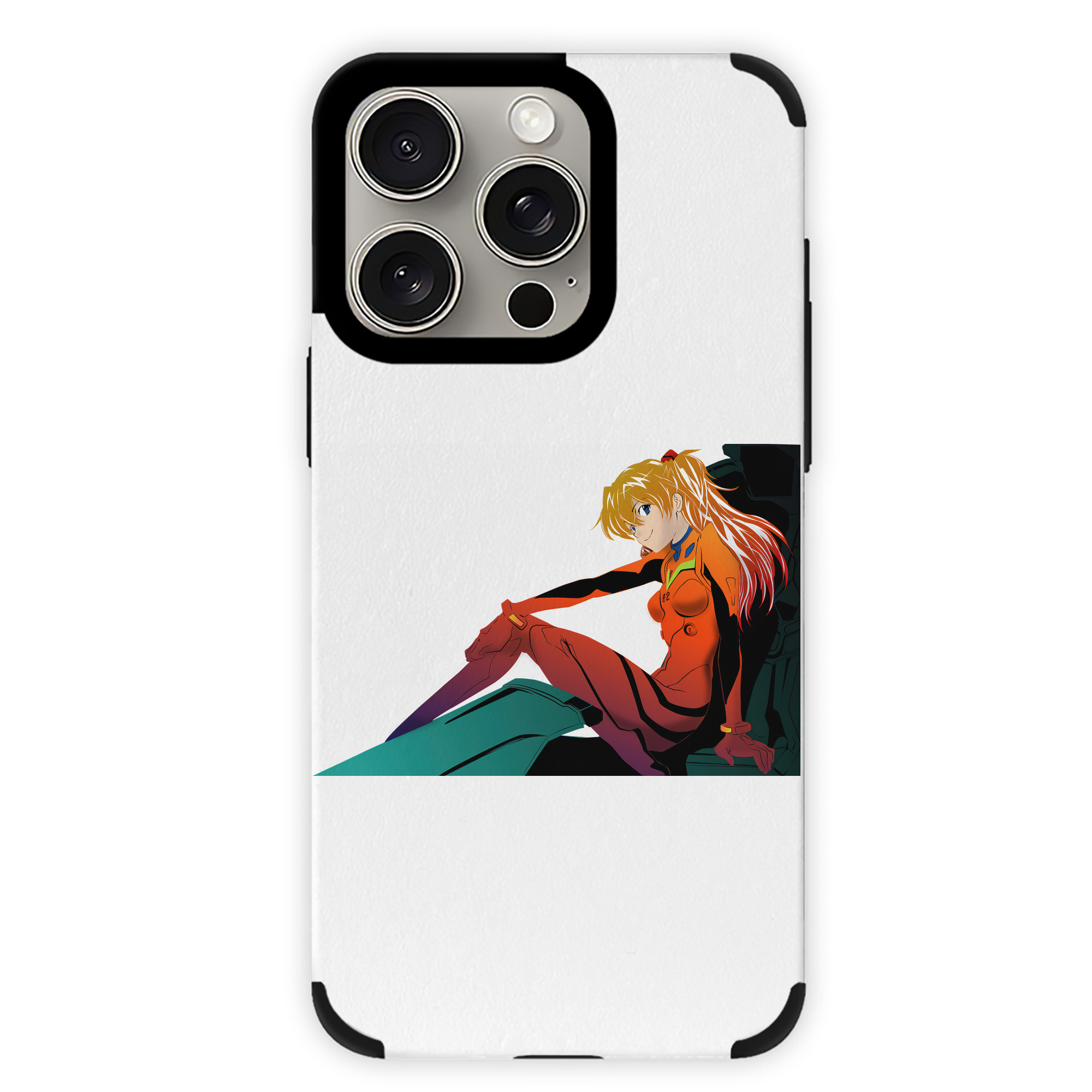 （画像用） EVA 新世紀エヴァンゲリオン 【iPhone15ProMax対応】 PUレザー スマホケース 耐衝撃＆黄変防止