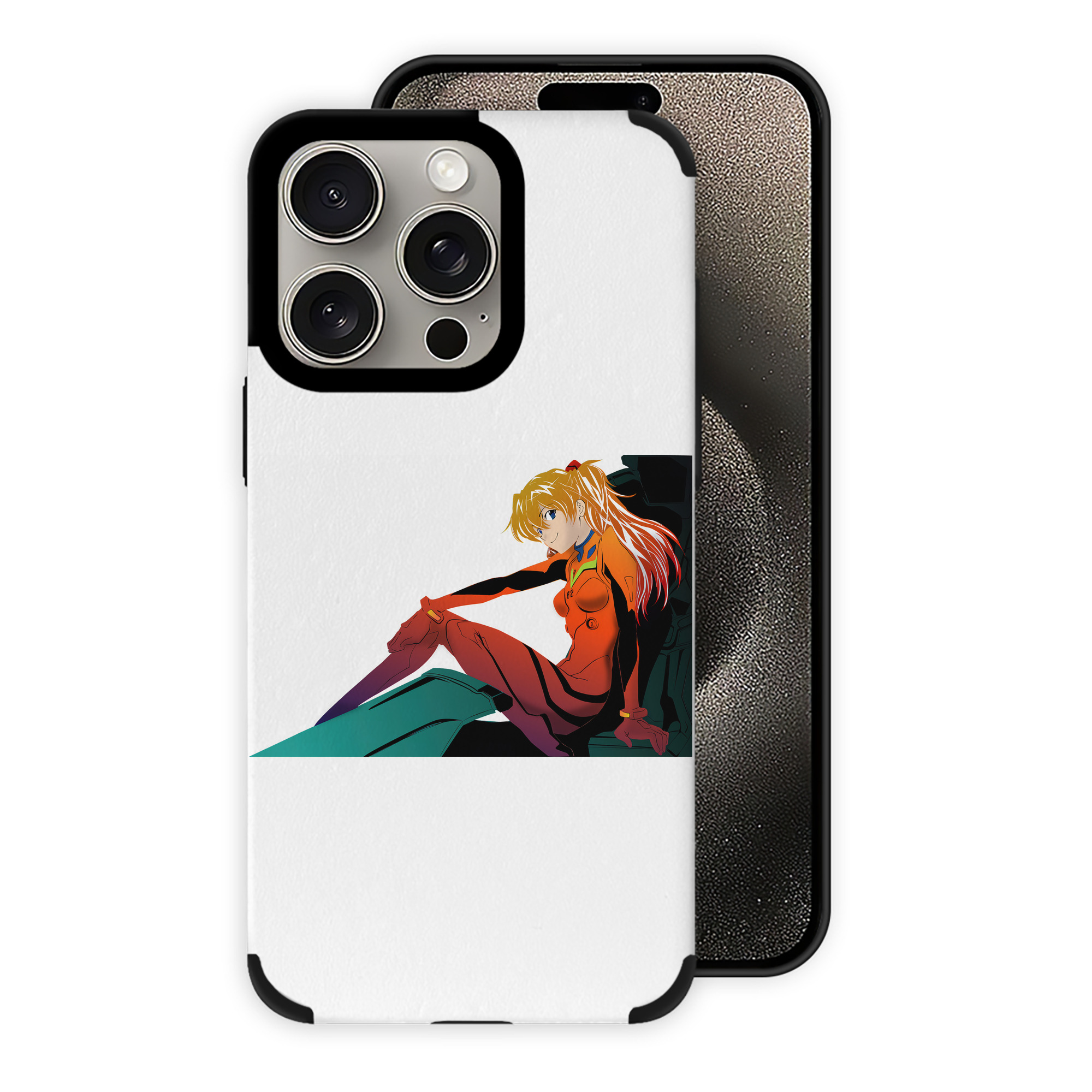 （画像用） EVA 新世紀エヴァンゲリオン 【iPhone15ProMax対応】 PUレザー スマホケース 耐衝撃＆黄変防止