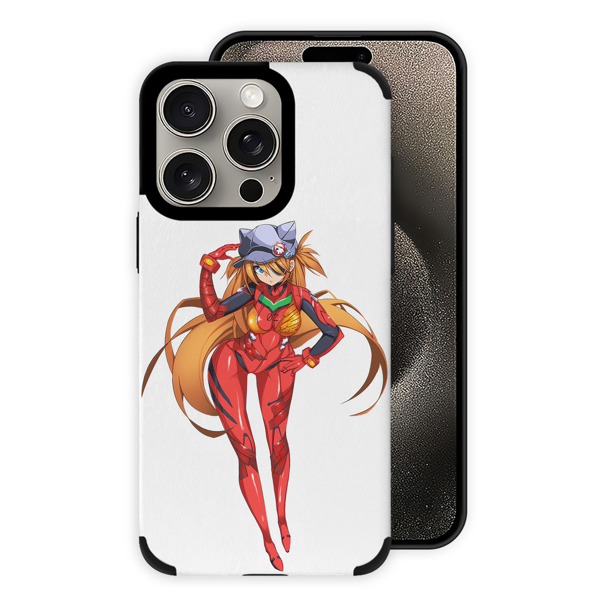 （画像用） EVA 新世紀エヴァンゲリオン 【iPhone15ProMax対応】 PUレザー スマホケース 耐衝撃＆黄変防止