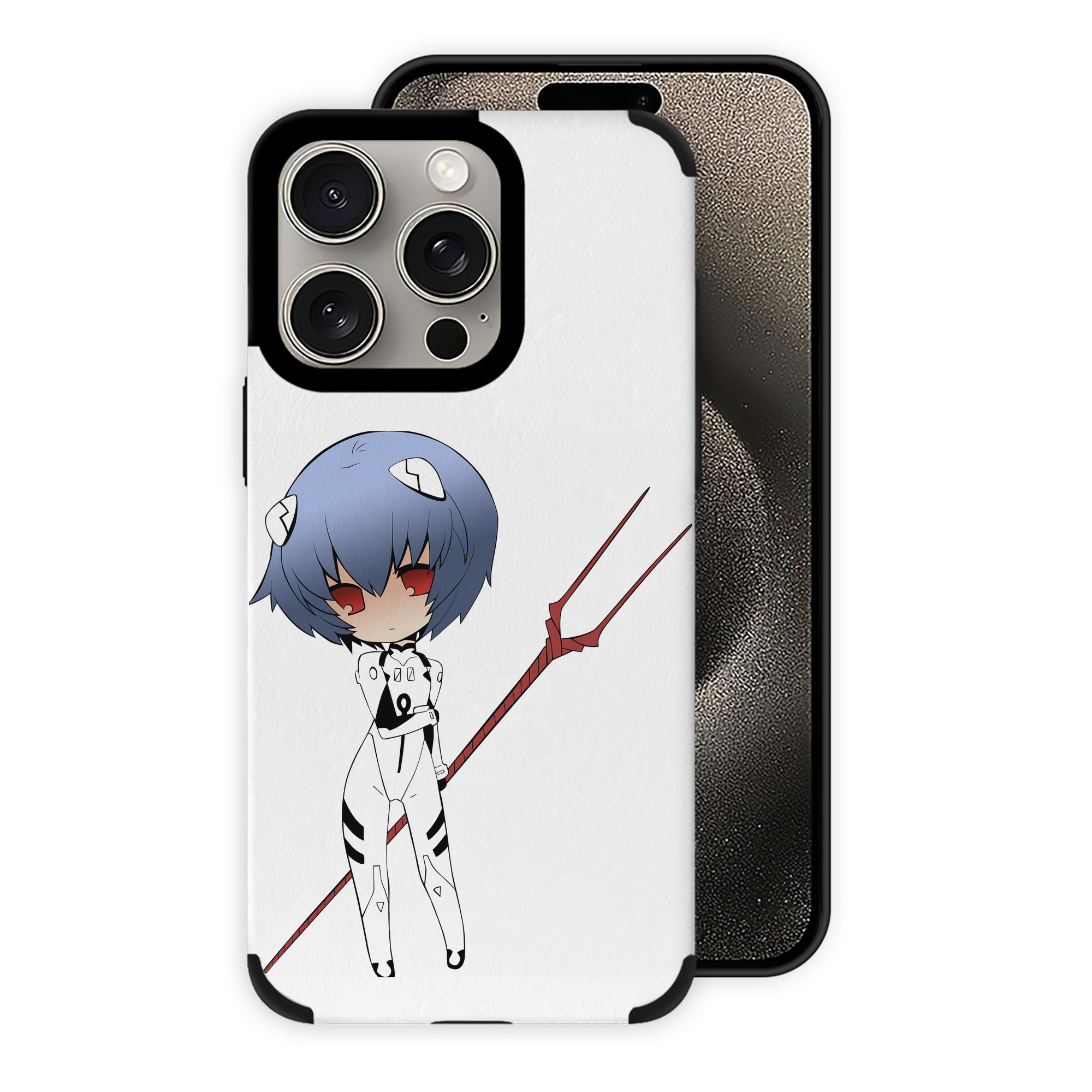 （画像用） EVA 新世紀エヴァンゲリオン 【iPhone15ProMax対応】 PUレザー スマホケース 耐衝撃＆黄変防止