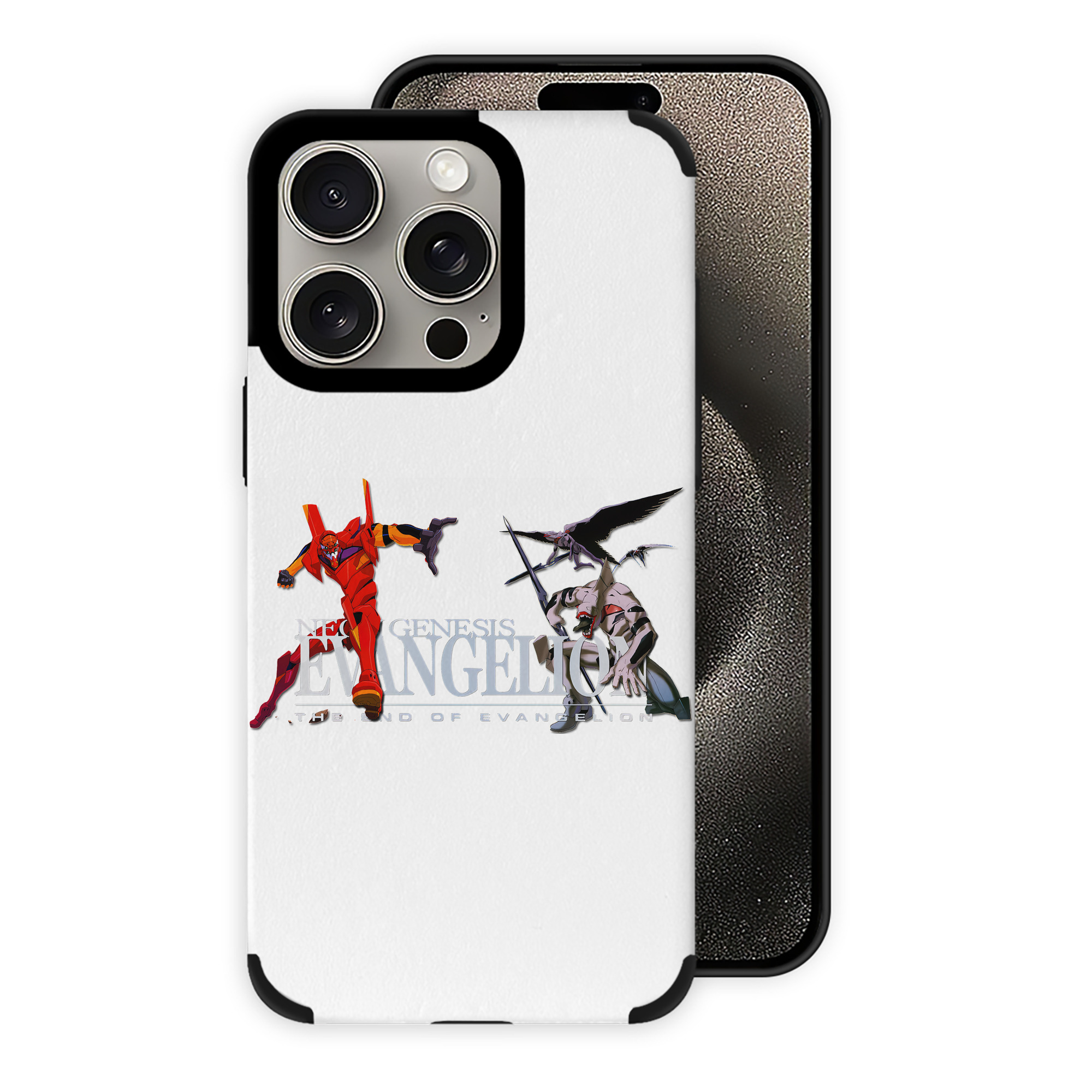 （画像用） EVA 新世紀エヴァンゲリオン 【iPhone15ProMax対応】 PUレザー スマホケース 耐衝撃＆黄変防止