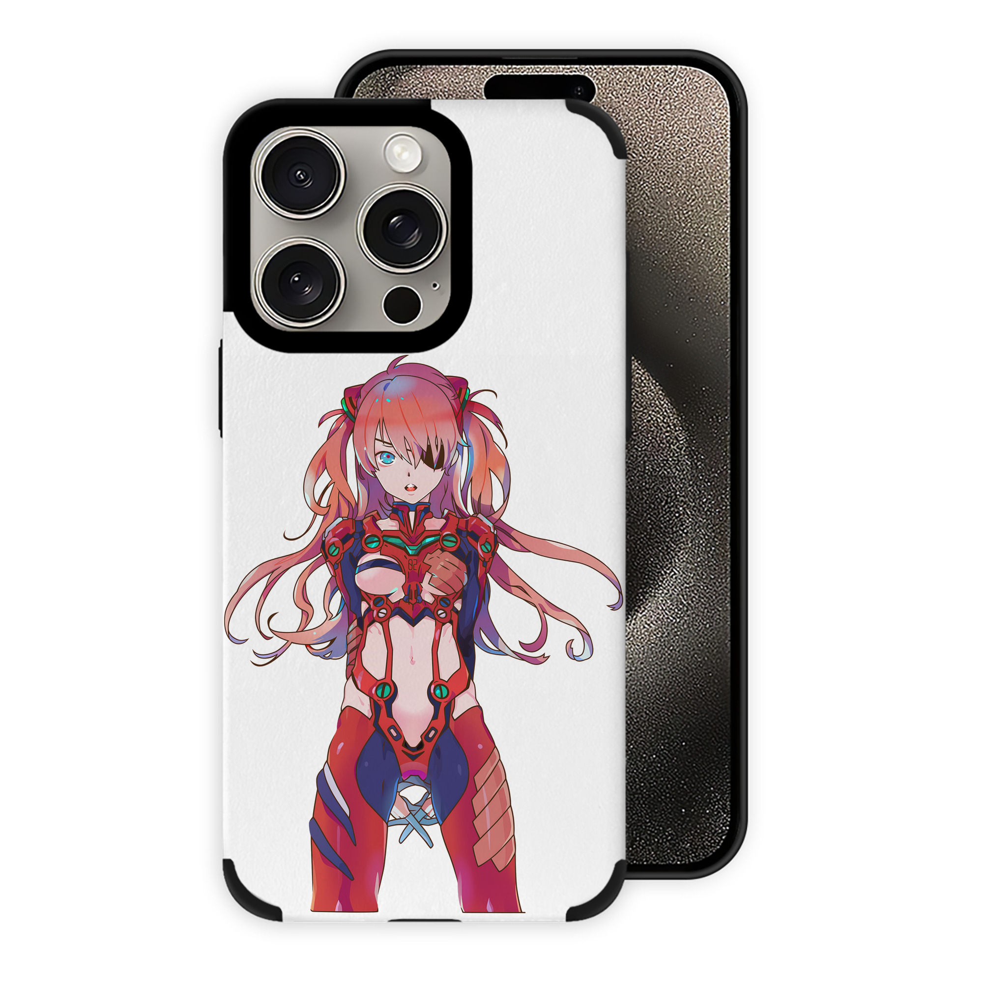 （画像用） EVA 新世紀エヴァンゲリオン 【iPhone15ProMax対応】 PUレザー スマホケース 耐衝撃＆黄変防止