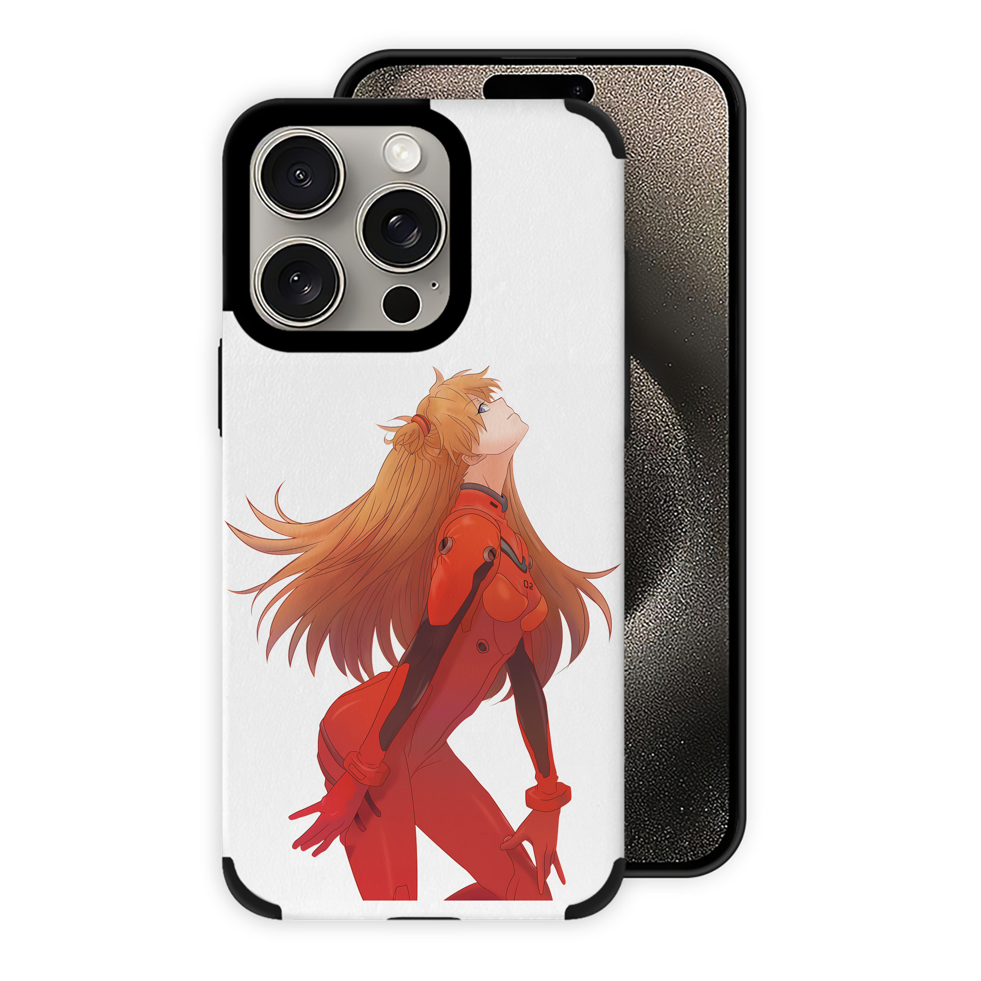 （画像用） EVA 新世紀エヴァンゲリオン 【iPhone15ProMax対応】 PUレザー スマホケース 耐衝撃＆黄変防止