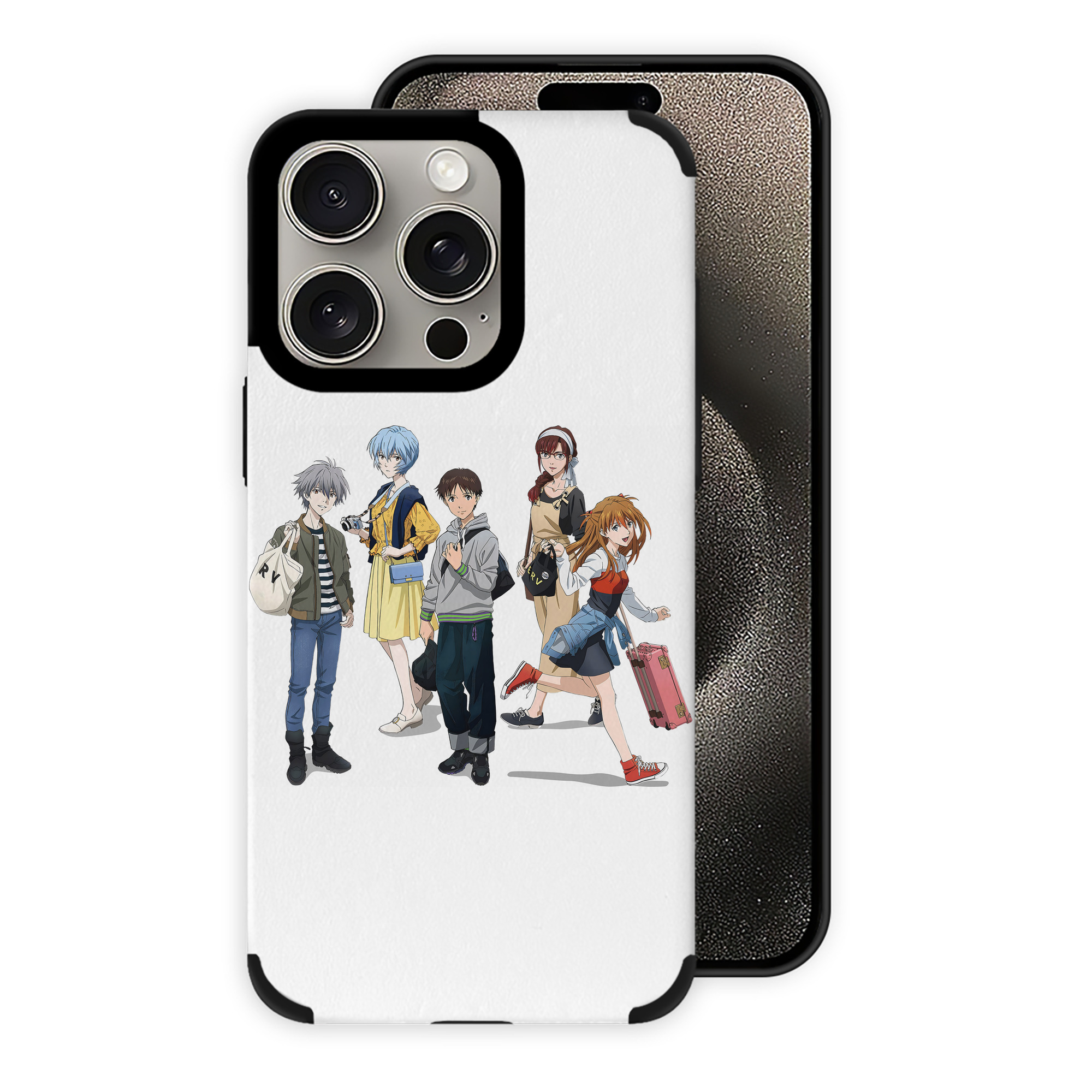 （画像用） EVA 新世紀エヴァンゲリオン 【iPhone15ProMax対応】 PUレザー スマホケース 耐衝撃＆黄変防止