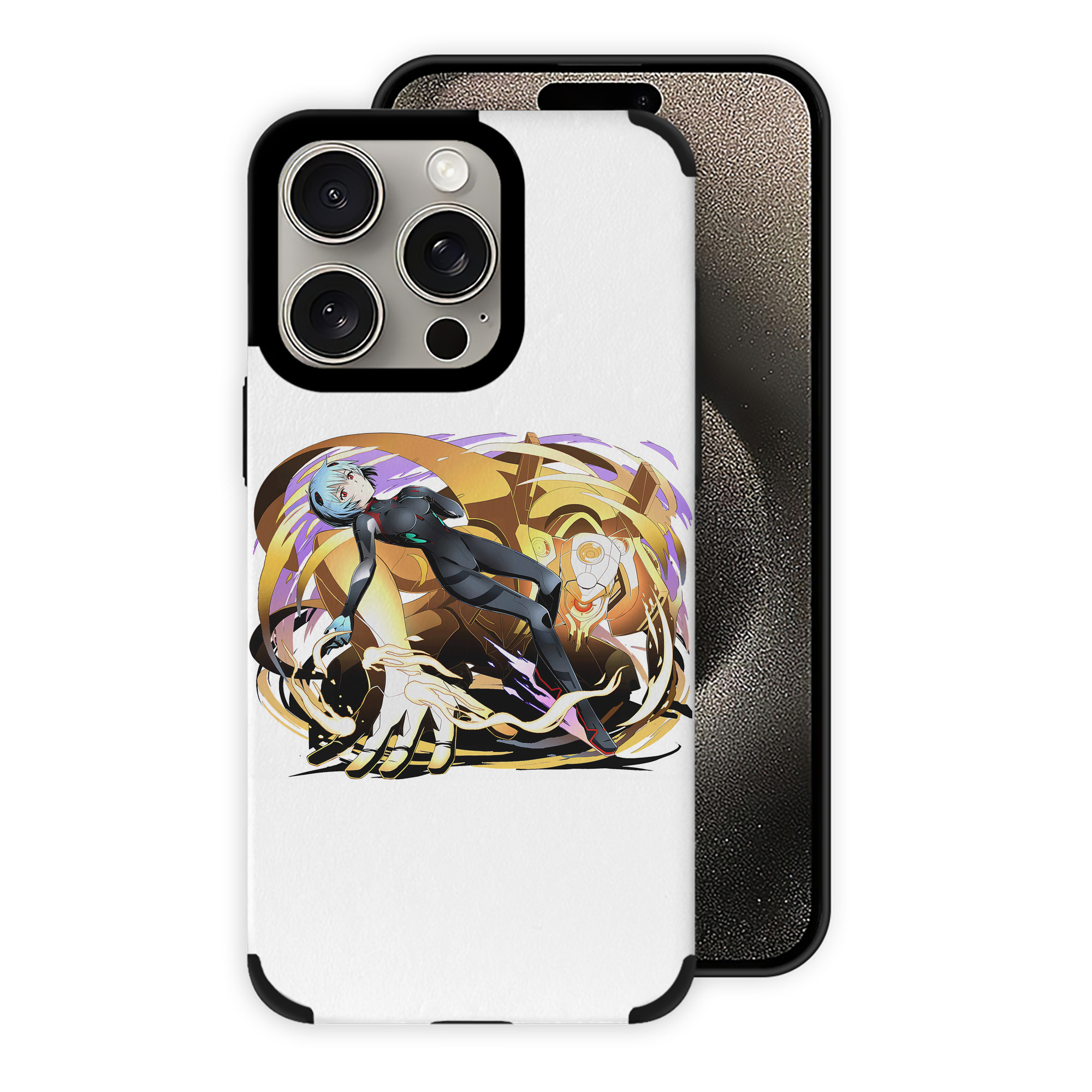 （画像用） EVA 新世紀エヴァンゲリオン 【iPhone15ProMax対応】 PUレザー スマホケース 耐衝撃＆黄変防止