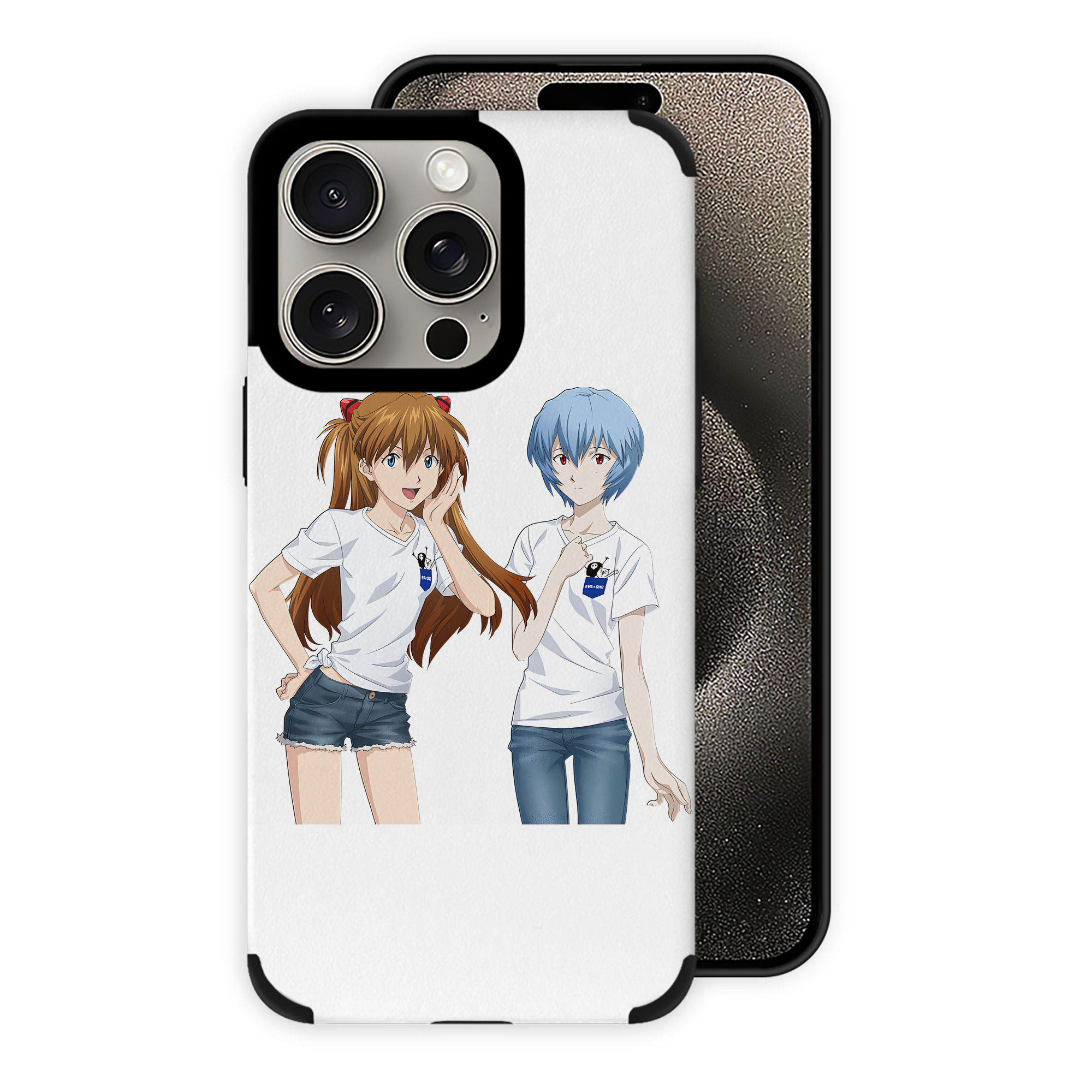 （画像用） EVA 新世紀エヴァンゲリオン 【iPhone15ProMax対応】 PUレザー スマホケース 耐衝撃＆黄変防止