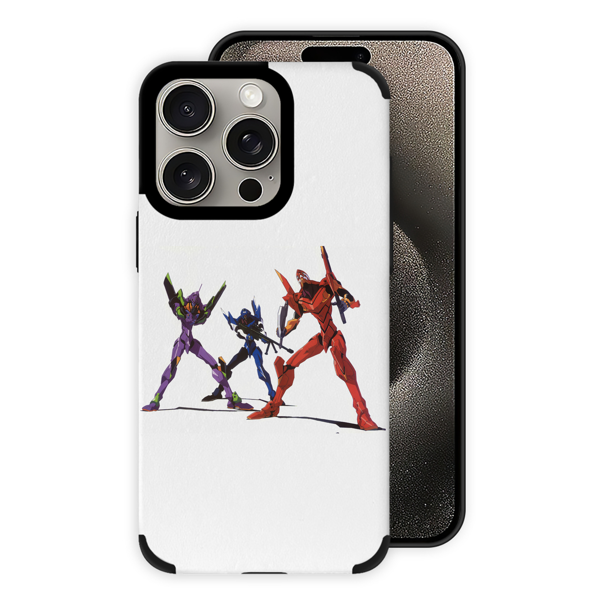（画像用） EVA 新世紀エヴァンゲリオン 【iPhone15ProMax対応】 PUレザー スマホケース 耐衝撃＆黄変防止