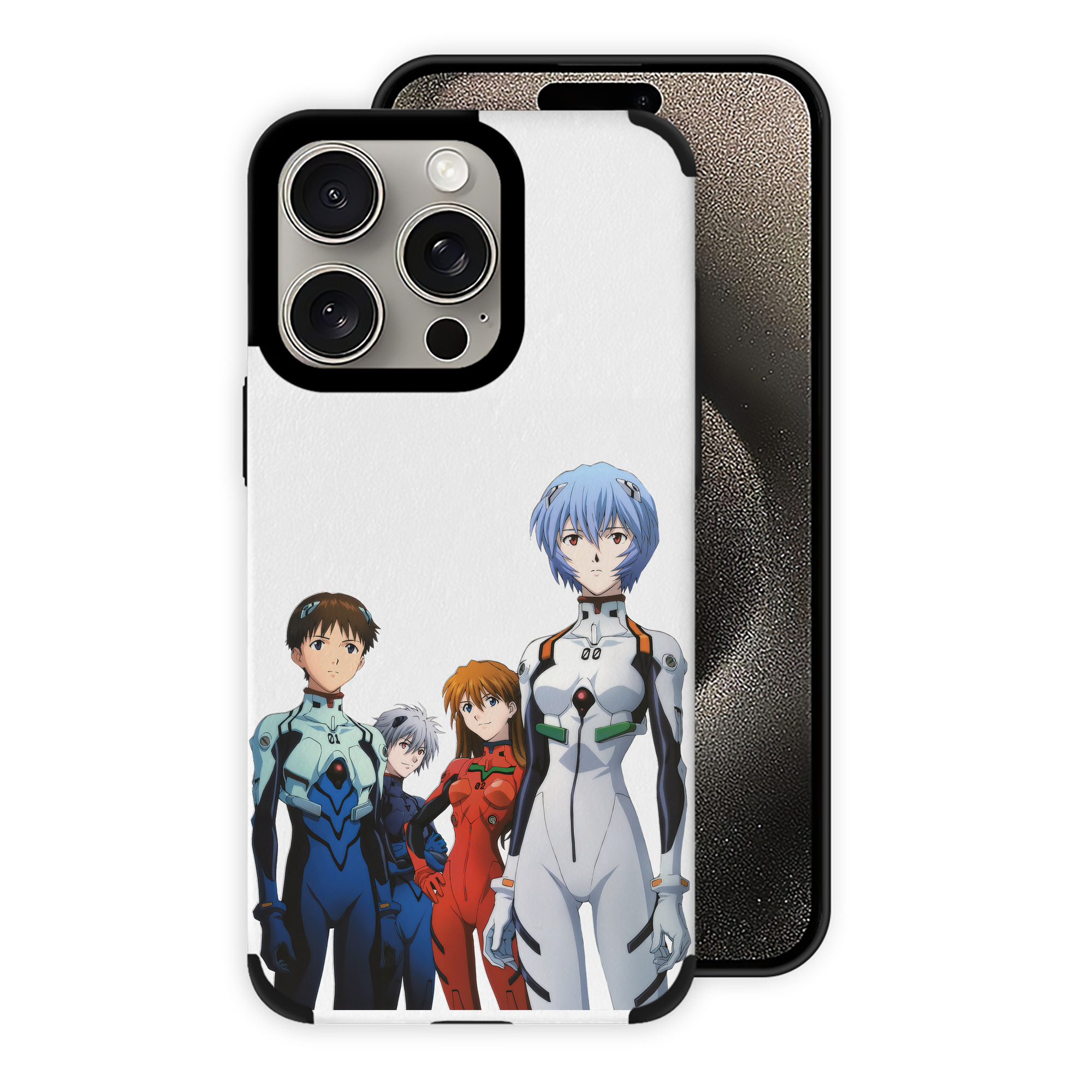 （画像用） EVA 新世紀エヴァンゲリオン 【iPhone15ProMax対応】 PUレザー スマホケース 耐衝撃＆黄変防止