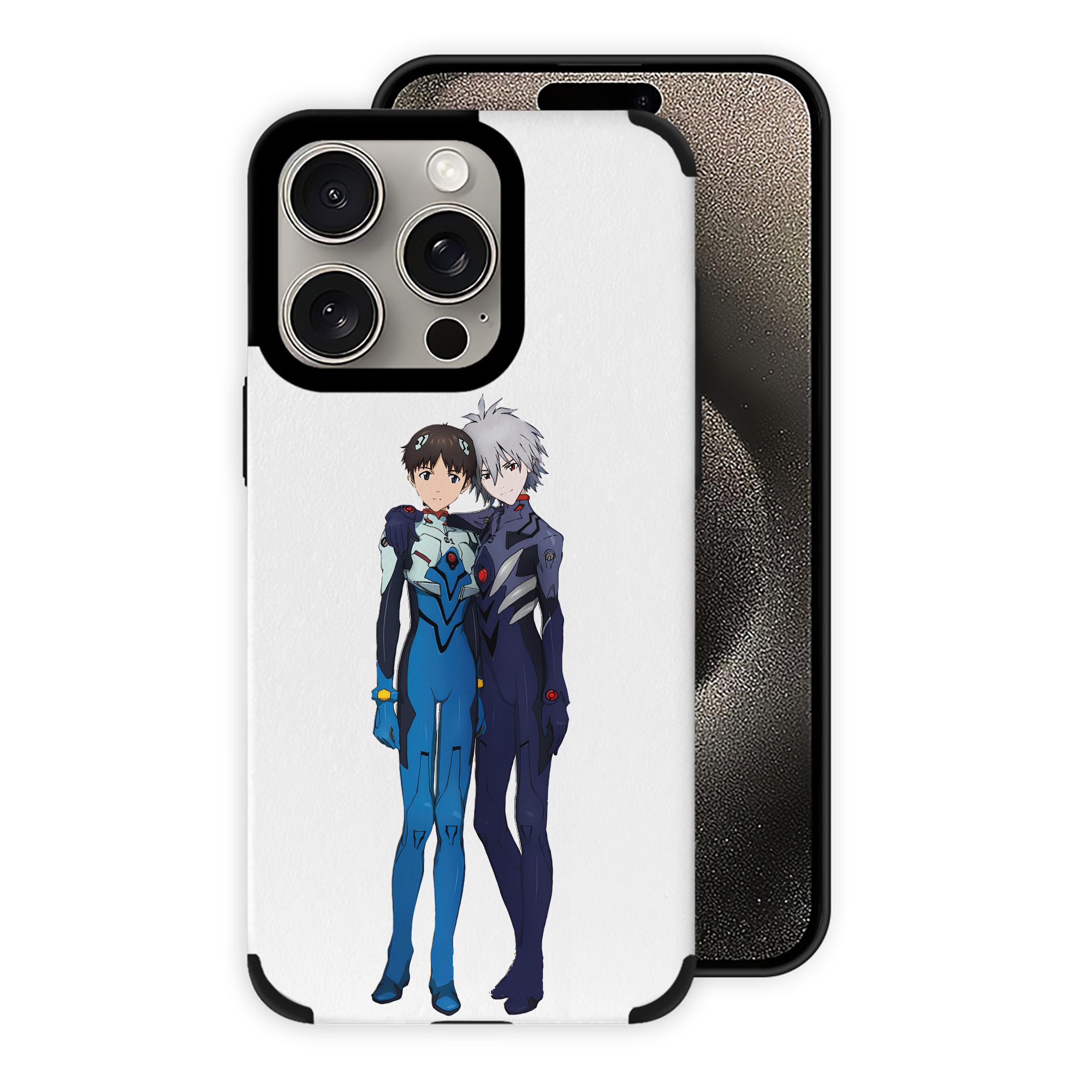 （画像用） EVA 新世紀エヴァンゲリオン 【iPhone15ProMax対応】 PUレザー スマホケース 耐衝撃＆黄変防止