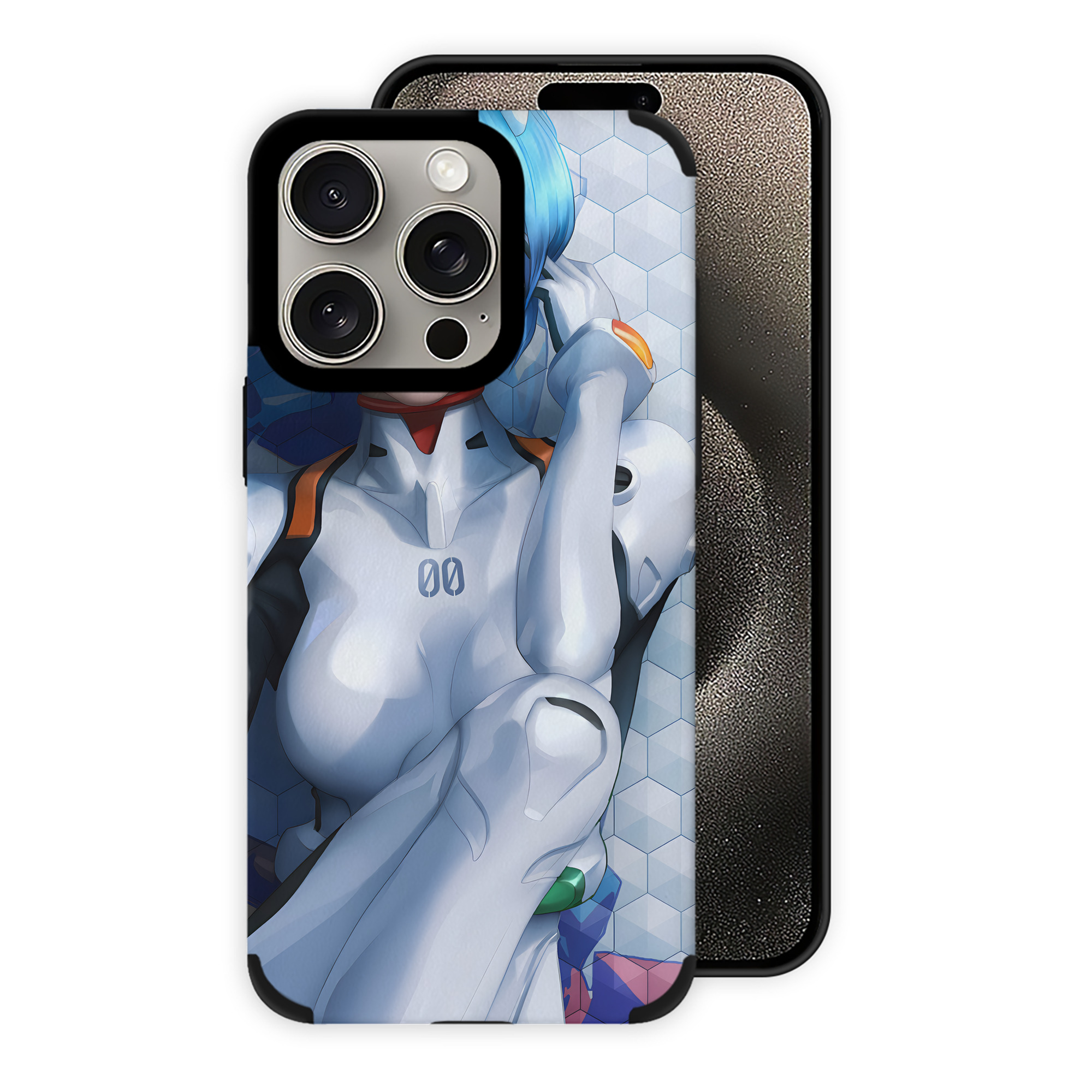 （画像用） EVA 新世紀エヴァンゲリオン 【iPhone15ProMax対応】 PUレザー スマホケース 耐衝撃＆黄変防止
