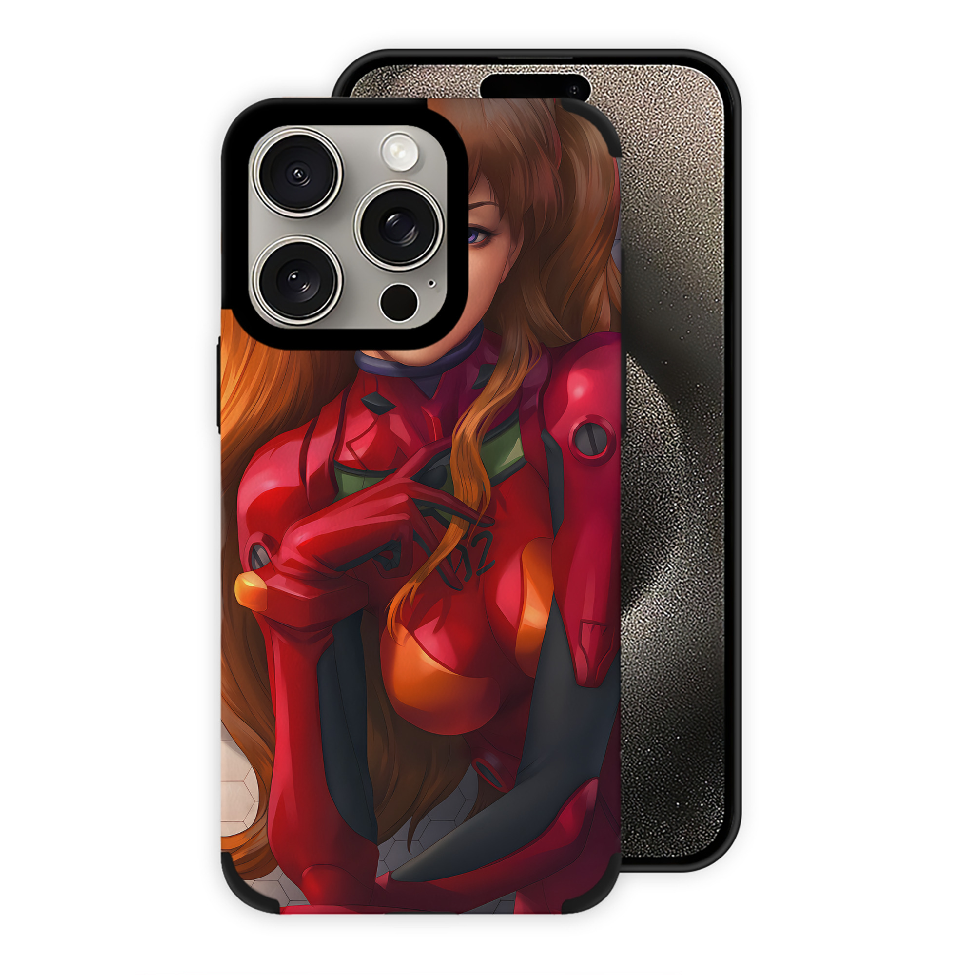 （画像用） EVA 新世紀エヴァンゲリオン 【iPhone15ProMax対応】 PUレザー スマホケース 耐衝撃＆黄変防止