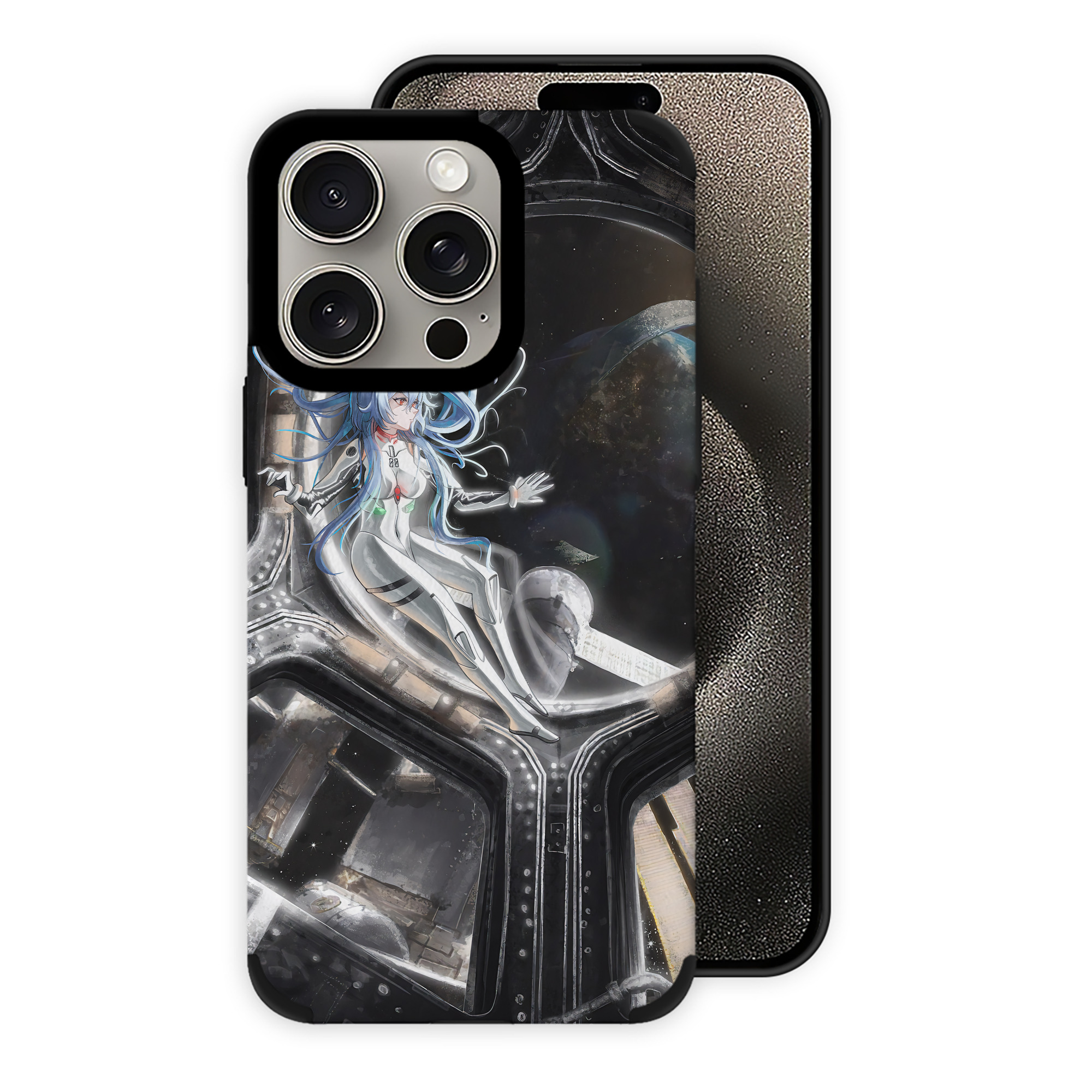 （画像用） EVA 新世紀エヴァンゲリオン 【iPhone15ProMax対応】 PUレザー スマホケース 耐衝撃＆黄変防止