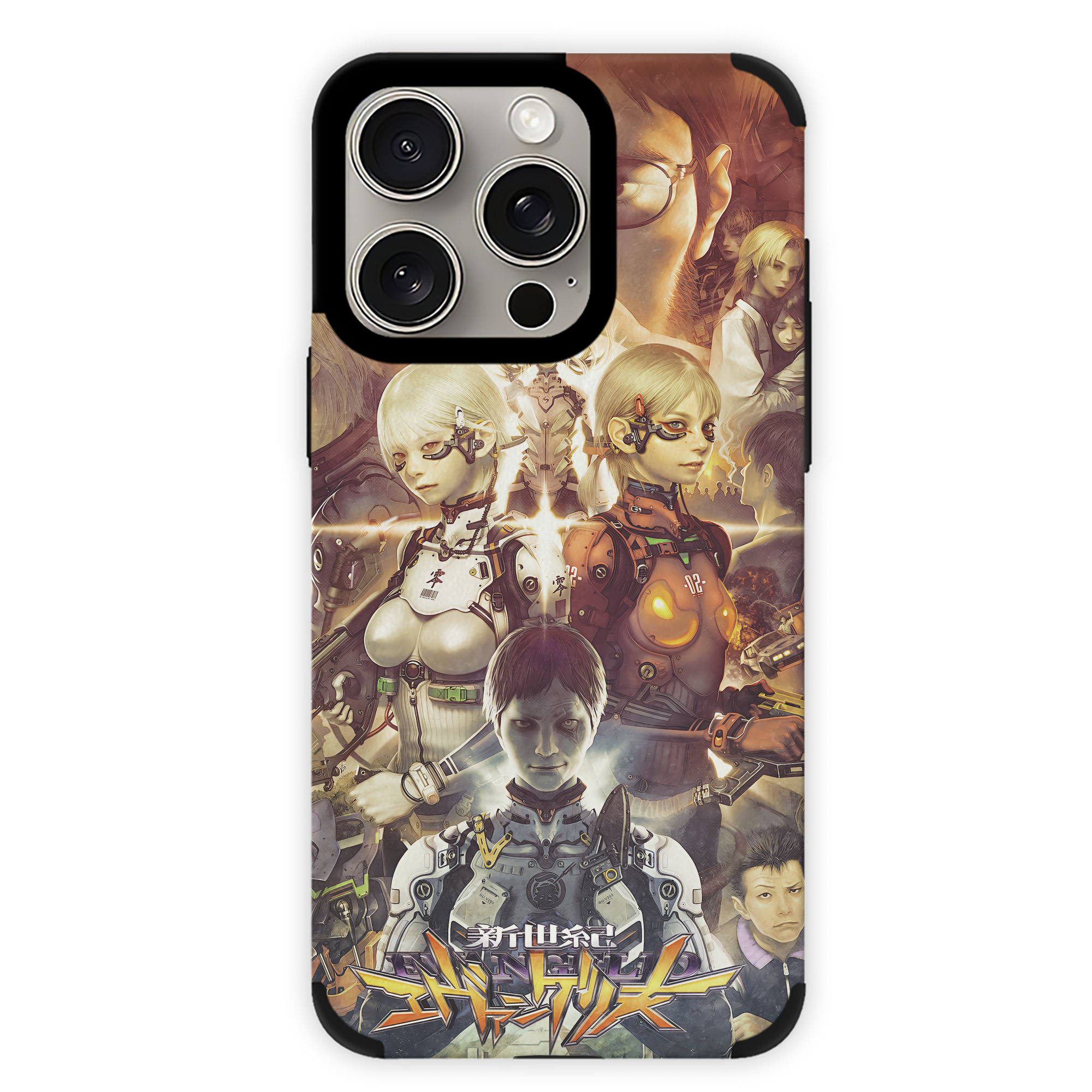 （画像用） EVA 新世紀エヴァンゲリオン 【iPhone15ProMax対応】 PUレザー スマホケース 耐衝撃＆黄変防止