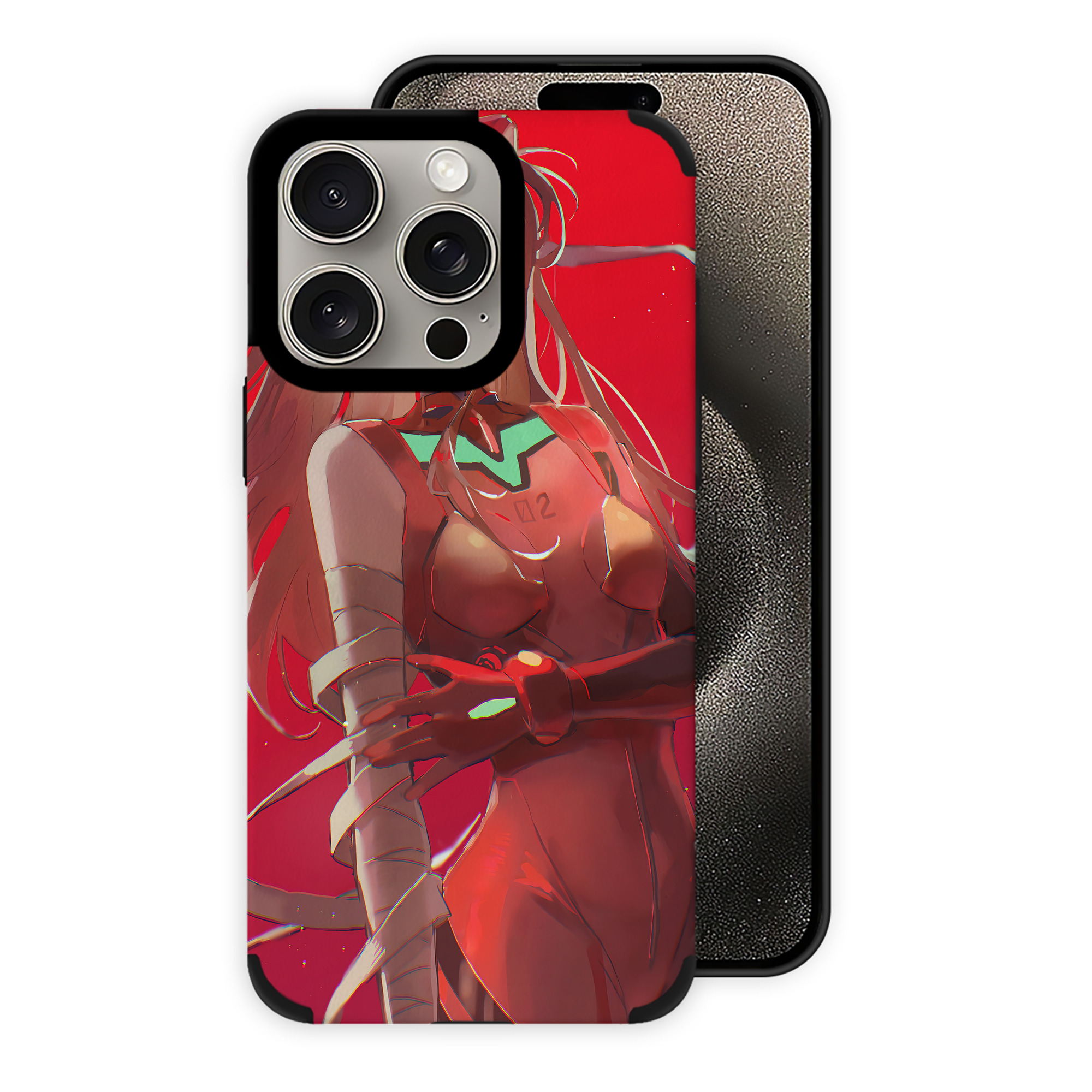 （画像用） EVA 新世紀エヴァンゲリオン 【iPhone15ProMax対応】 PUレザー スマホケース 耐衝撃＆黄変防止