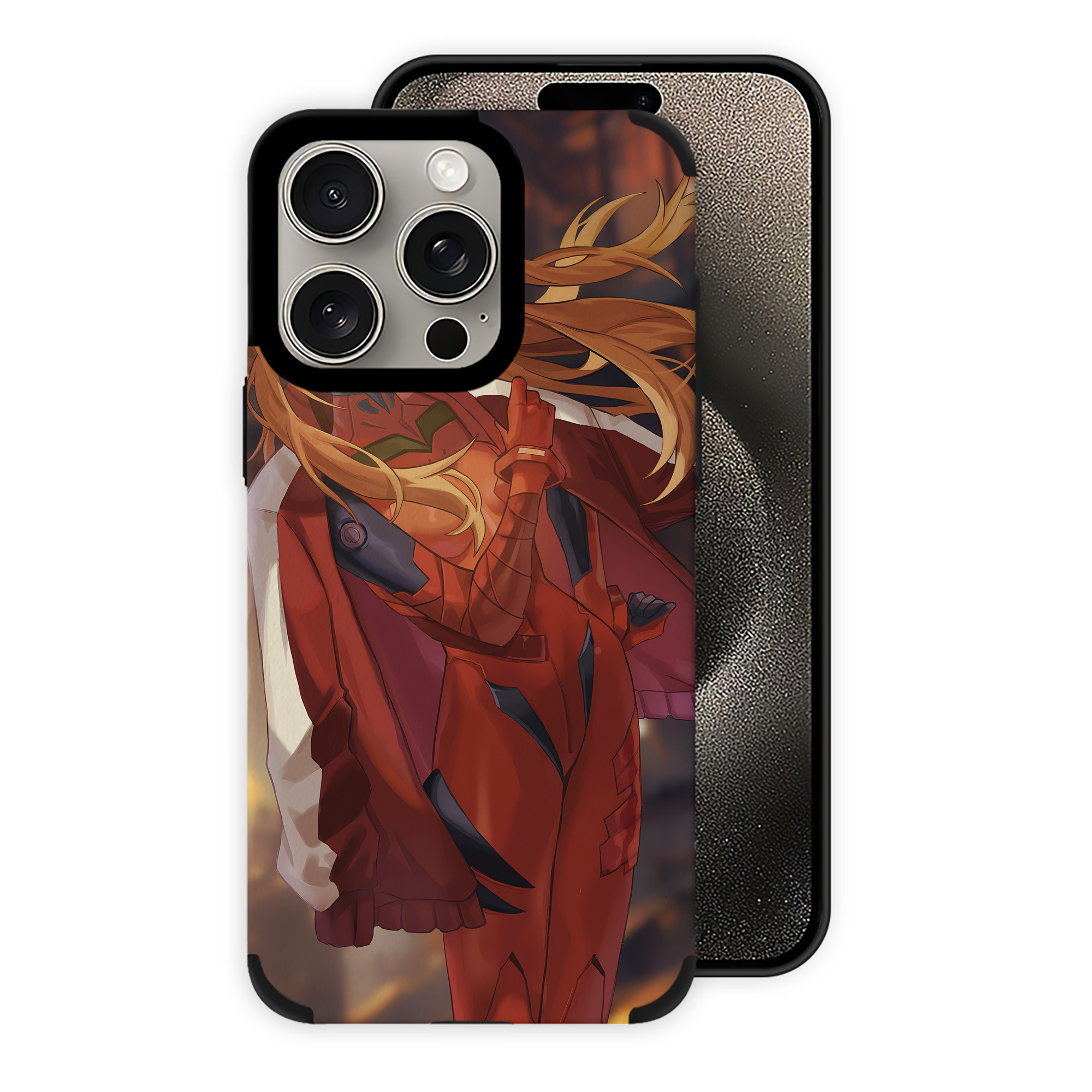 （画像用） EVA 新世紀エヴァンゲリオン 【iPhone15ProMax対応】 PUレザー スマホケース 耐衝撃＆黄変防止