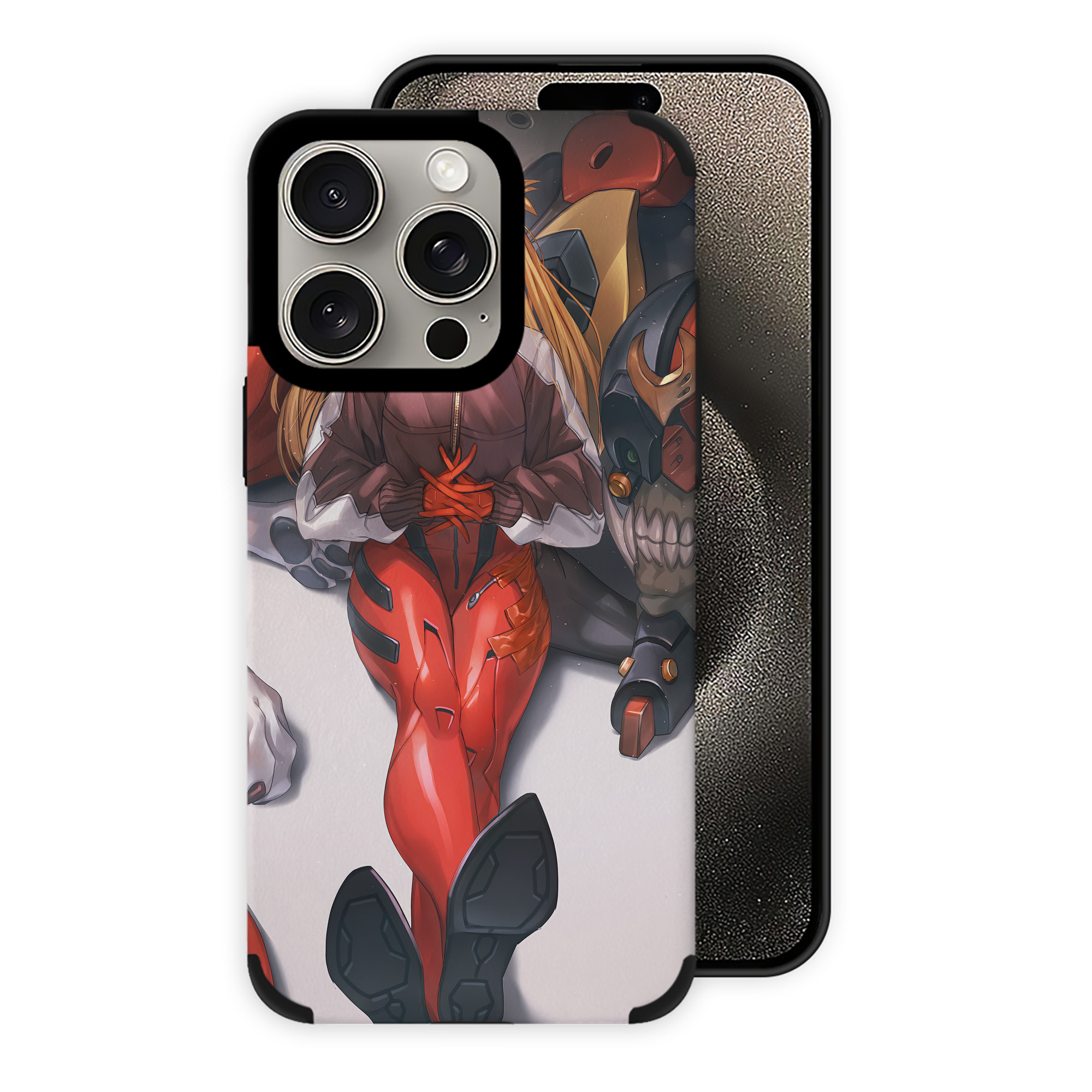 （画像用） EVA 新世紀エヴァンゲリオン 【iPhone15ProMax対応】 PUレザー スマホケース 耐衝撃＆黄変防止